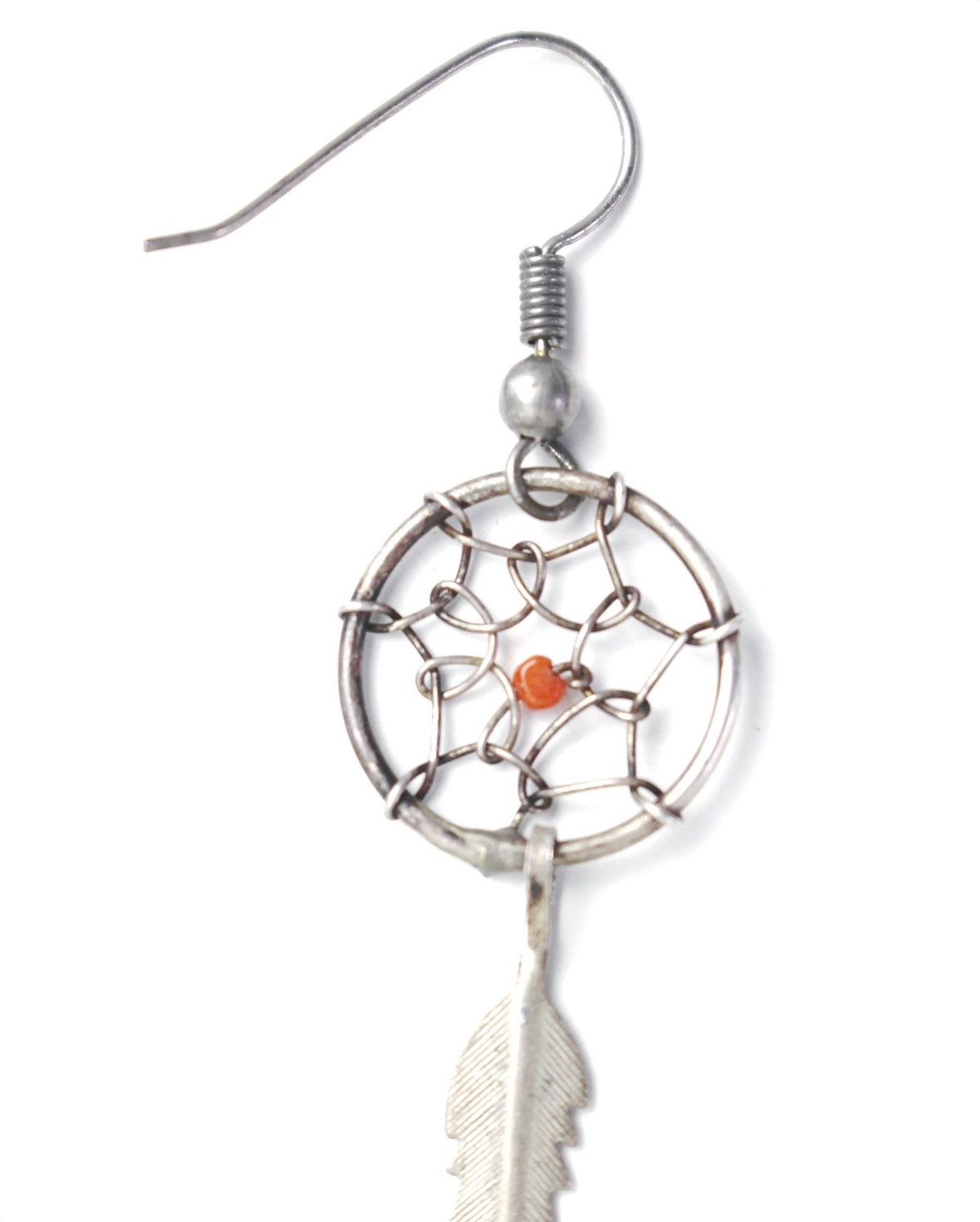 Native 2000S JAPANESE MADE FEATHER CHARM DREAMCATCHER EARRINGS Size ONE SIZE - 4 Thumbnail