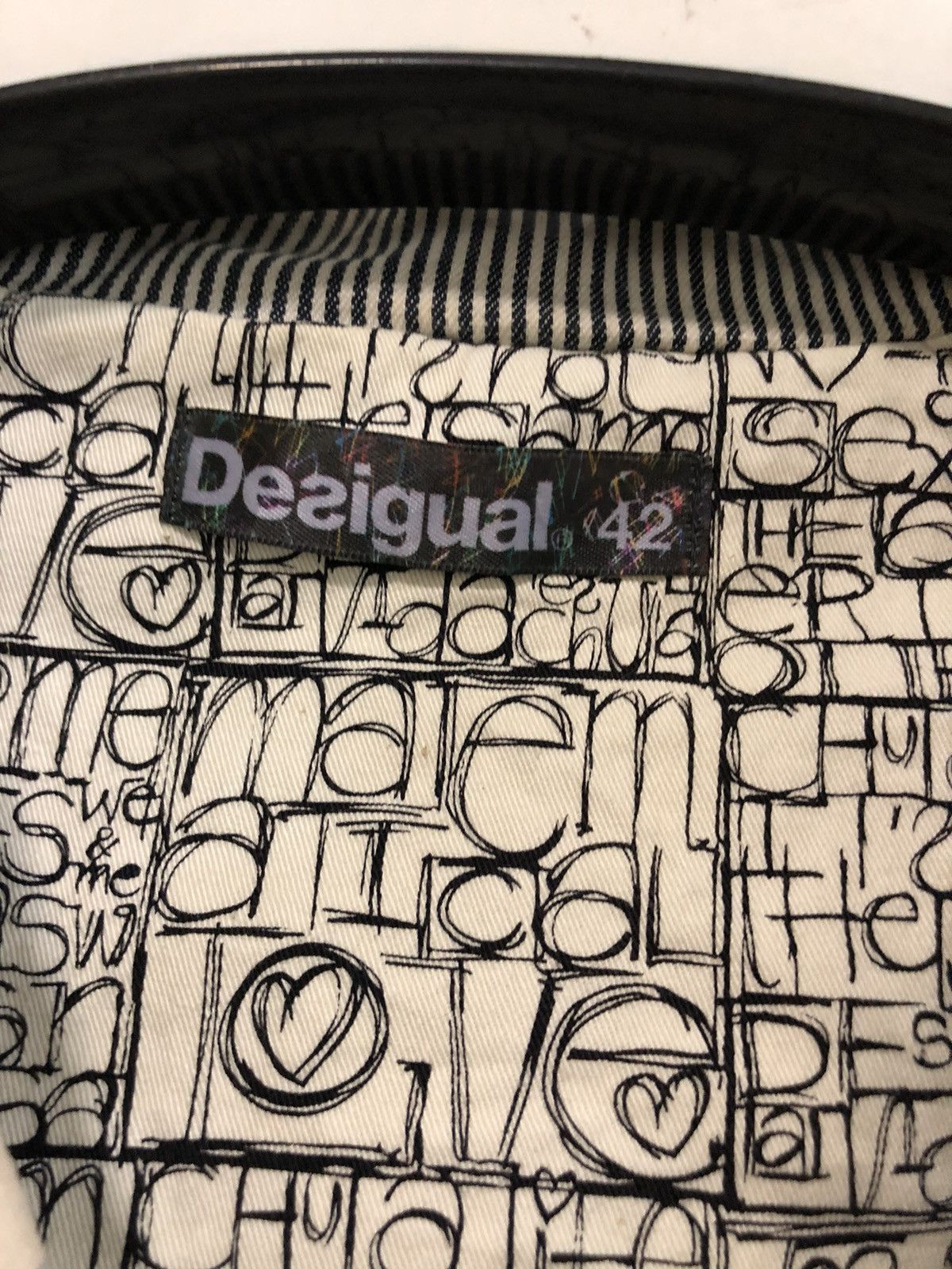 Desigual Desigual two tone hickory jacket Size US M / EU 48-50 / 2 - 5 Thumbnail