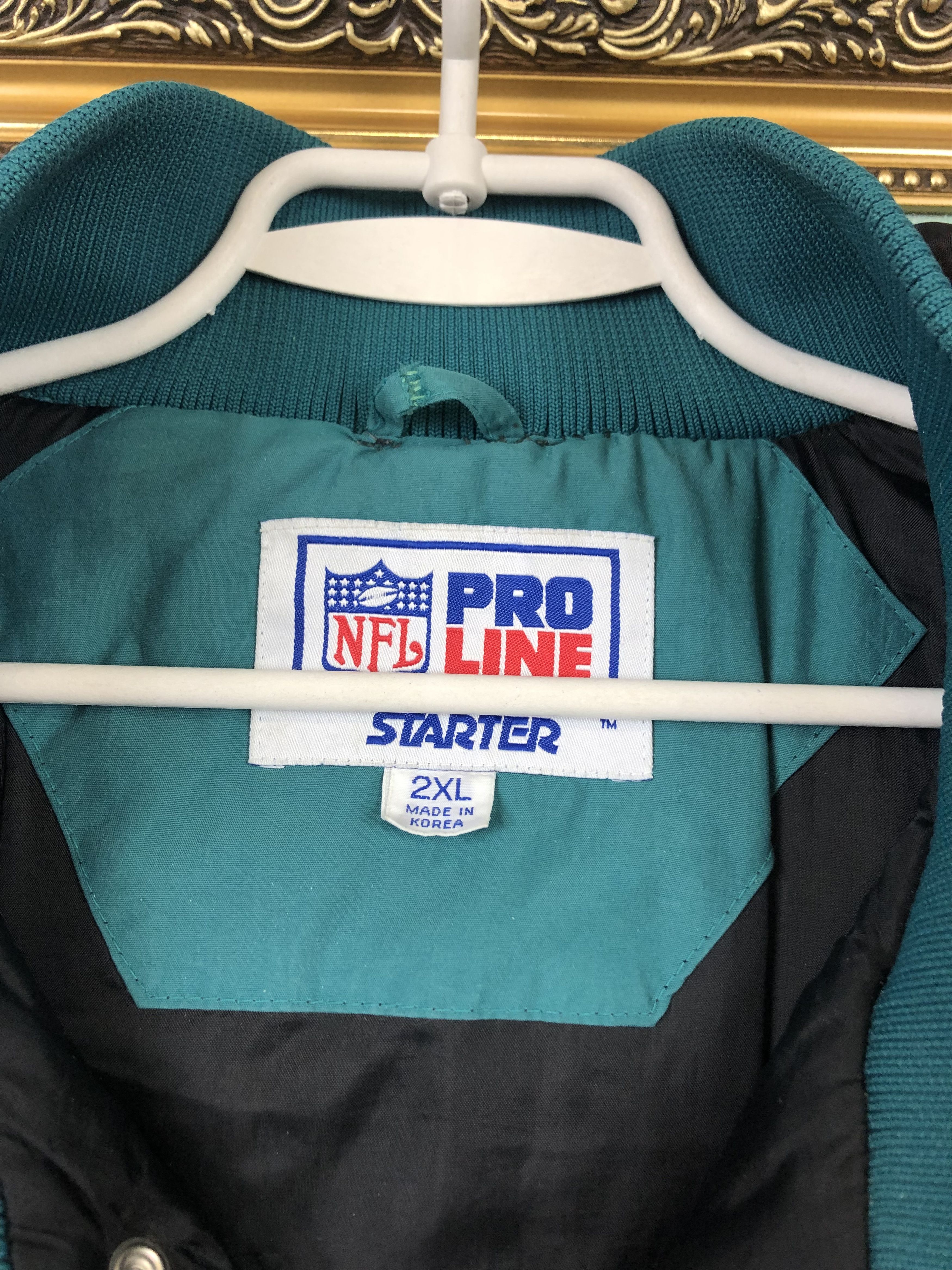 Starter × Vintage Vintage 90s Starter Miami Dolphins Hooded Jacket Bomber Rare Size US XXL / EU 58 / 5 - 12 Thumbnail