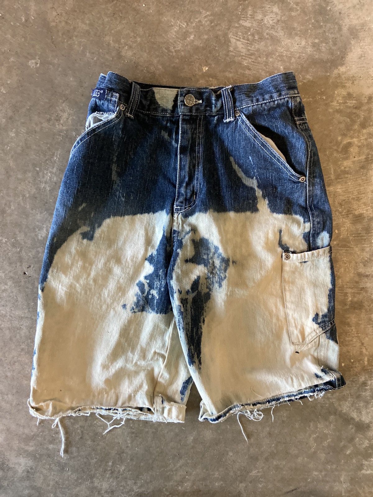 JNCO × Southpole Crazy Acid Washed Vintage Y2K Panyc Hip Hop Denim Jorts NOS Size US 26 / EU 42 - 1 Thumbnail