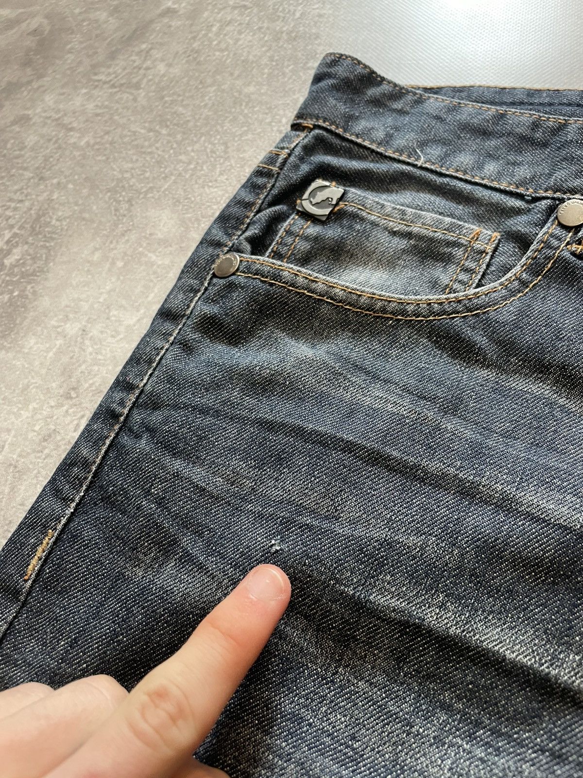 Ecko Unltd. × Vintage Vintage Ecko Unltd. Embroidered Logo Rap Denim Shorts Size US 30 / EU 46 - 8 Thumbnail