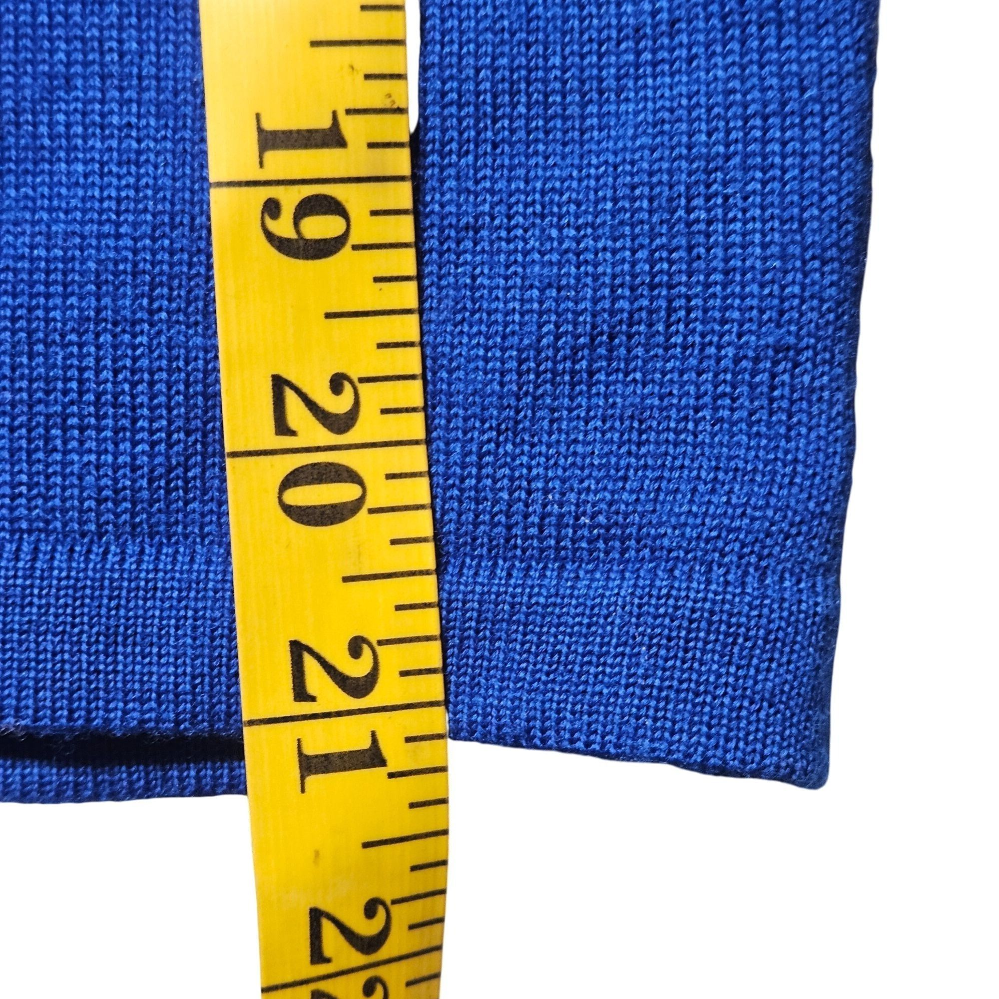 Other Vintage Zado Women's Wool Knit Top Blue Rainbow Trim 14 Retr Size XL / US 12-14 / IT 48-50 - 8 Thumbnail