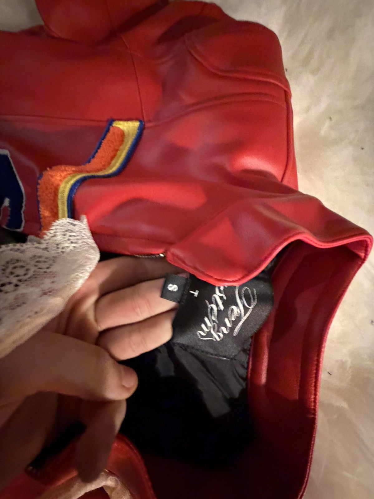 Other Feng System Red leather jacket Size US S / EU 44-46 / 1 - 4 Thumbnail