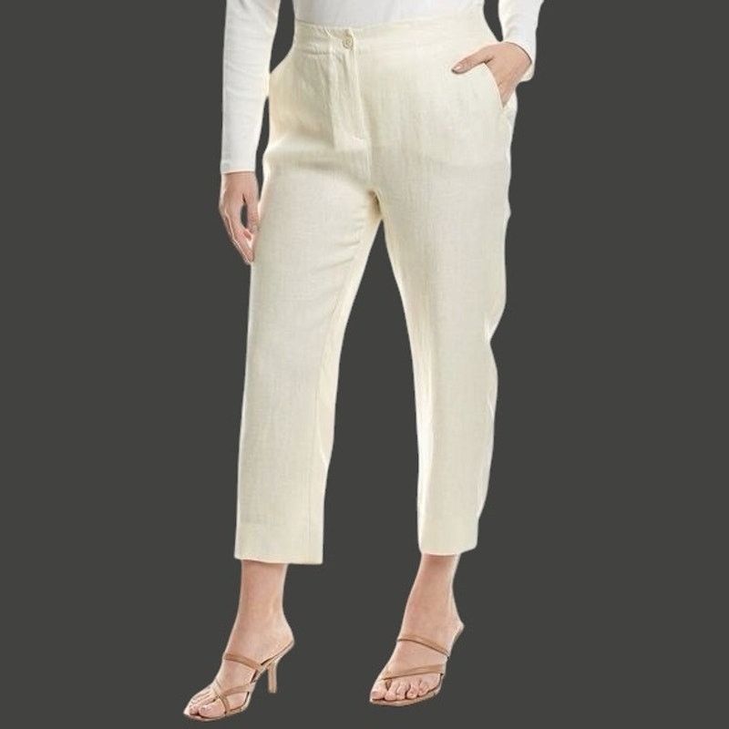Marina Rinaldi Marina Rinaldi Ricco True Hemp Trouser Plus sz 24 Neutral Size 24" / US 00 / IT 34 - 1 Thumbnail
