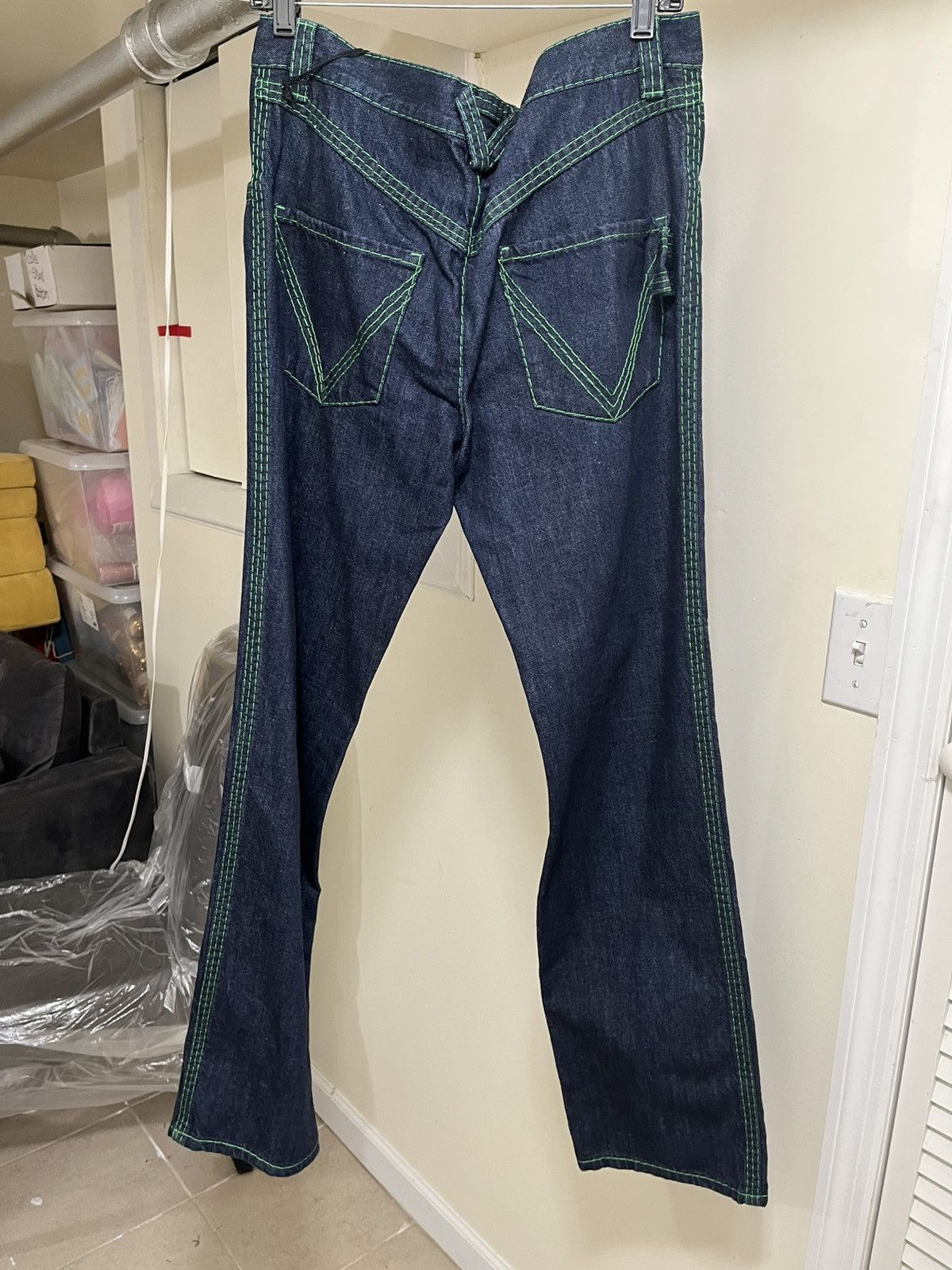Bottega Veneta Bottega Veneta Topstitch Straight Leg Denim Jeans Sz 50 Size US 34 / EU 50 - 6 Thumbnail
