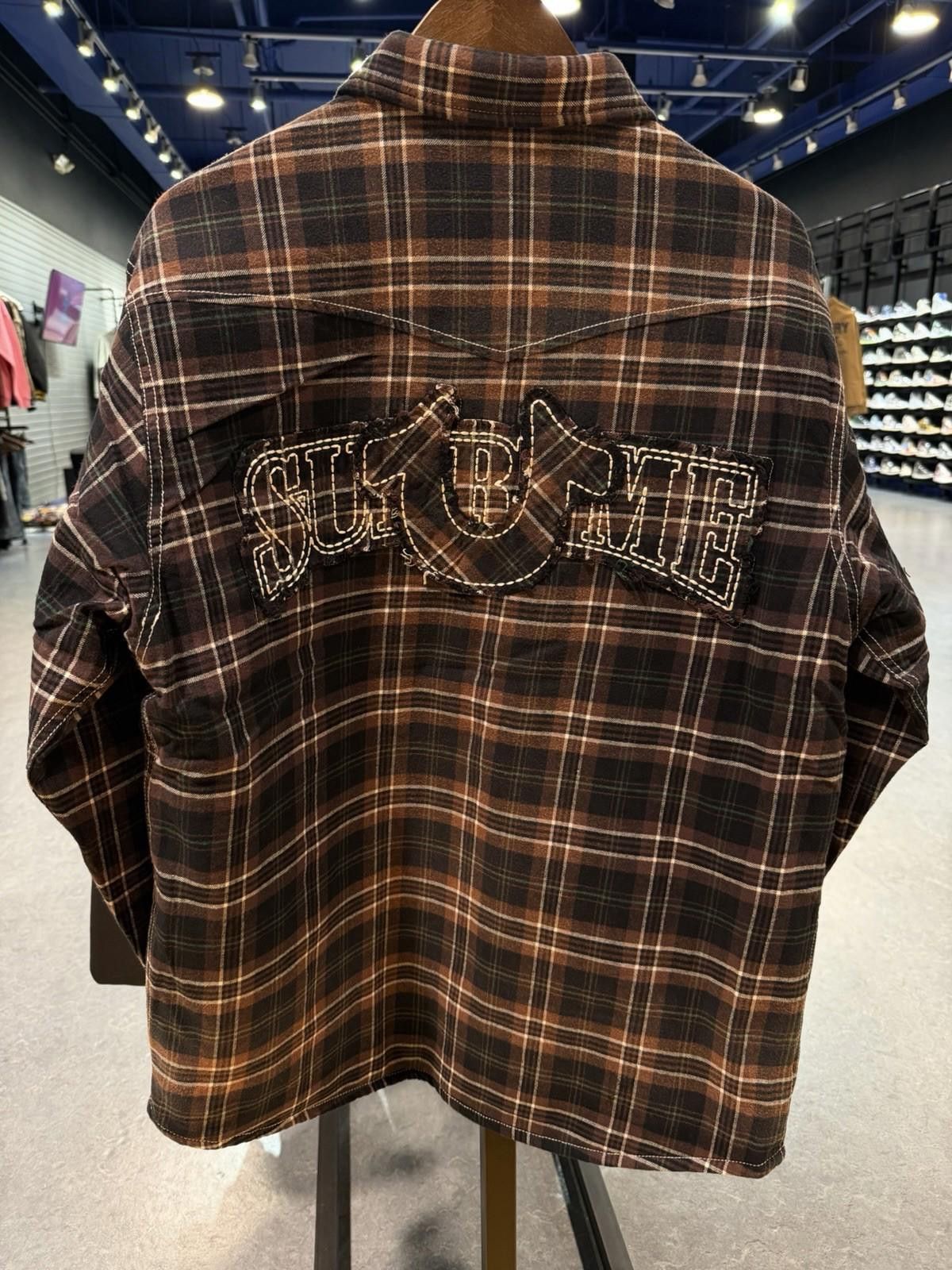 Supreme Supreme x True Religion Quilted Lined Plaid Flannel Large Size US L / EU 52-54 / 3 - 7 Thumbnail