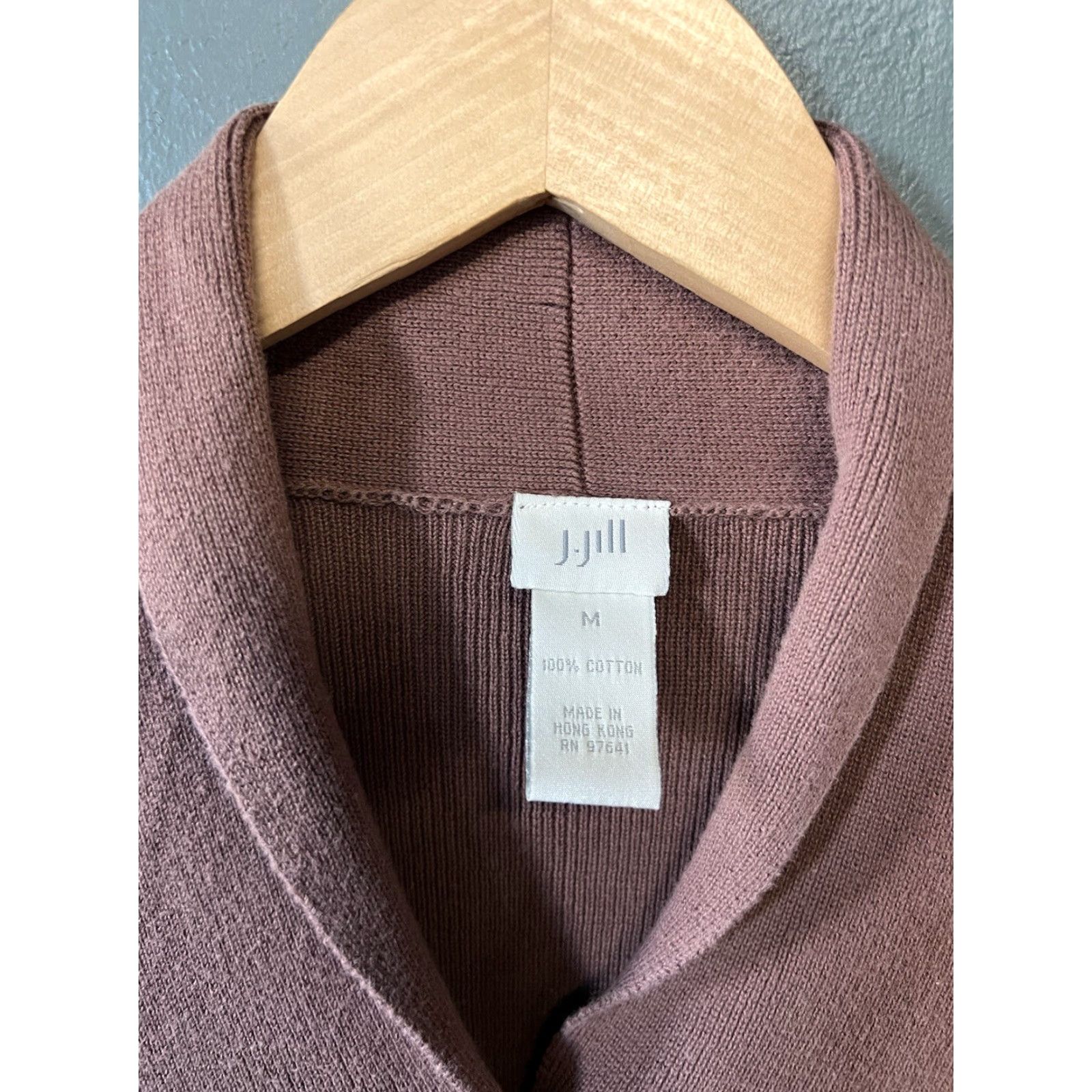 J. Jill J. Jill Brown Knitted Long Sleeve Cardigan Sweater M Women's Size M Brown Cardigan Knit Solid sweaters Men's Girls not applicable Size M / US 6-8 / IT 42-44 - 3 Thumbnail