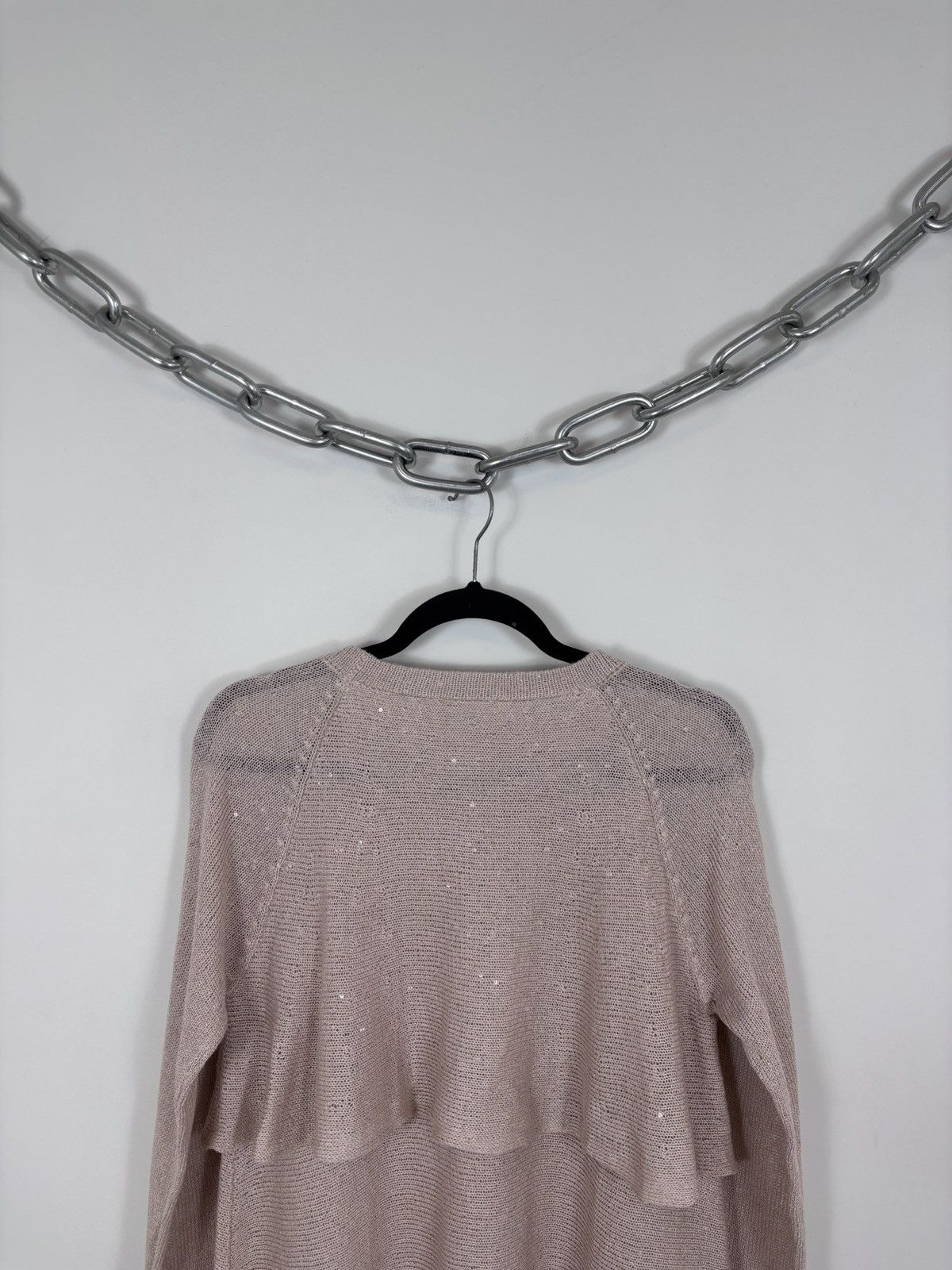 Brunello Cucinelli Brunello Cucinelli Women’s Sequin Knit Linen Silk Sweater Size S / US 4 / IT 40 - 18 Thumbnail