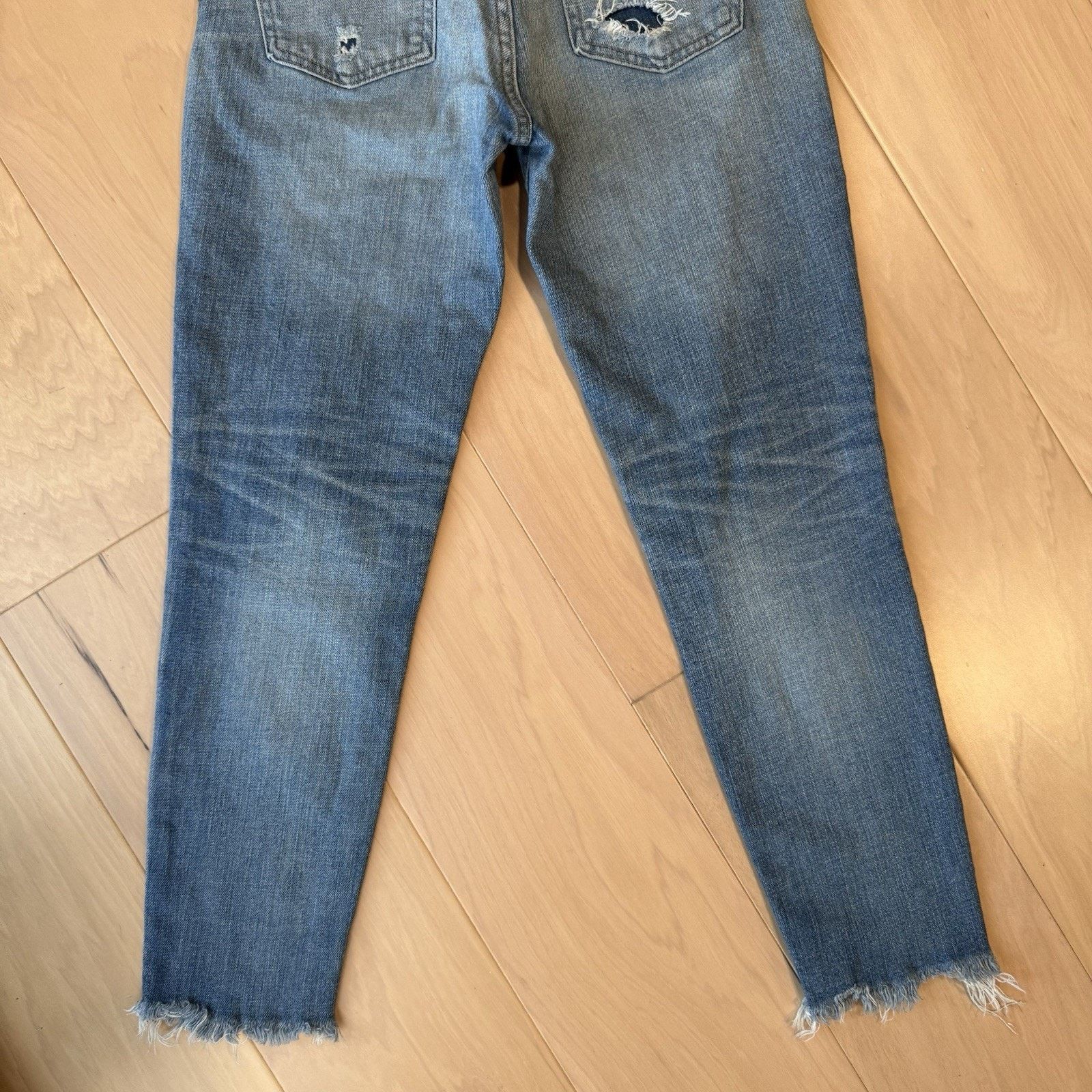 MOUSSY Moussy Vintage Jeans Women's 28 Blue Medium Wash Ankle Fray Size 28" / US 6 / IT 42 - 7 Thumbnail