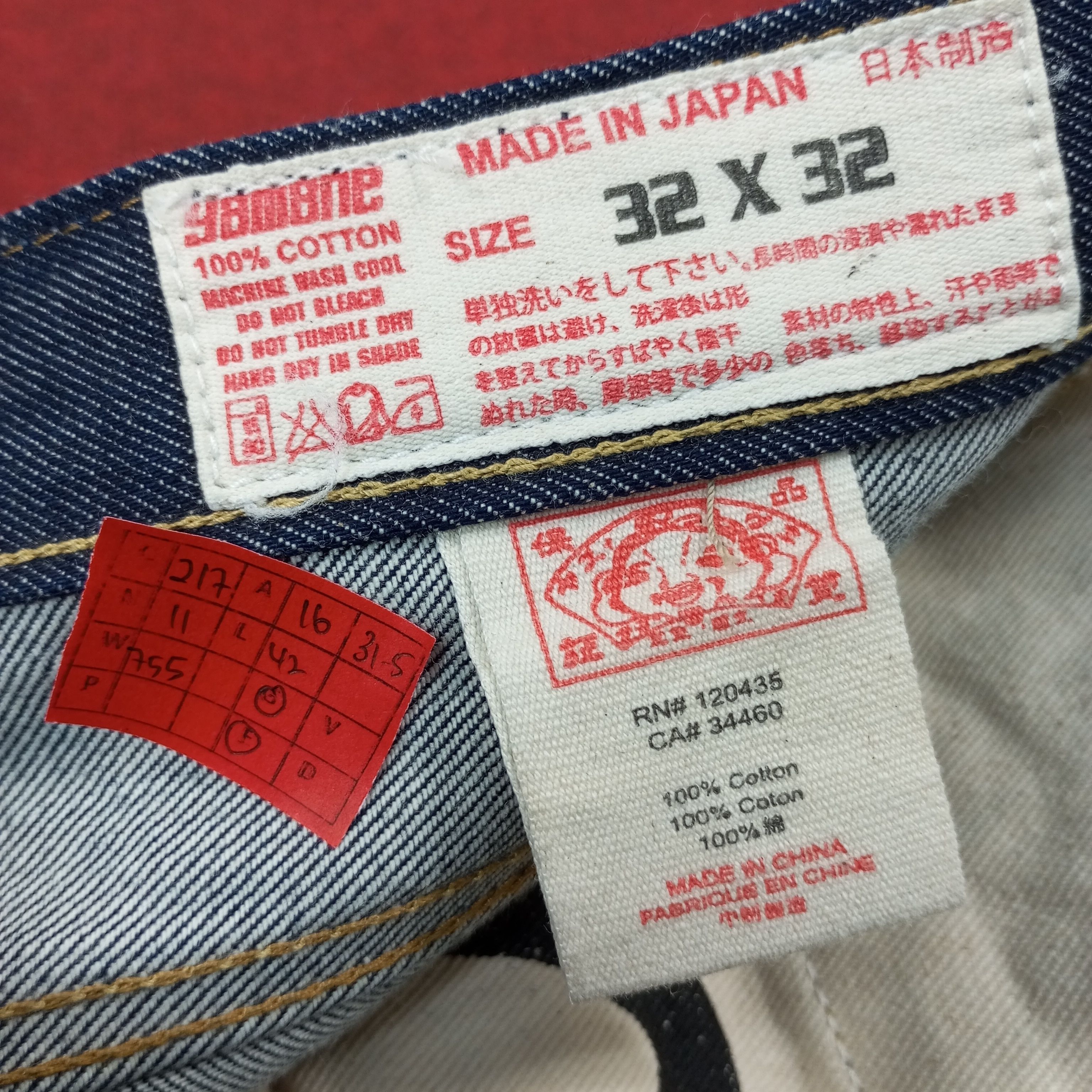 Japanese Brand × Vintage Evisu Japanese Brand Custom Daicock Jeans c217n11 Size US 32 / EU 48 - 13 Thumbnail