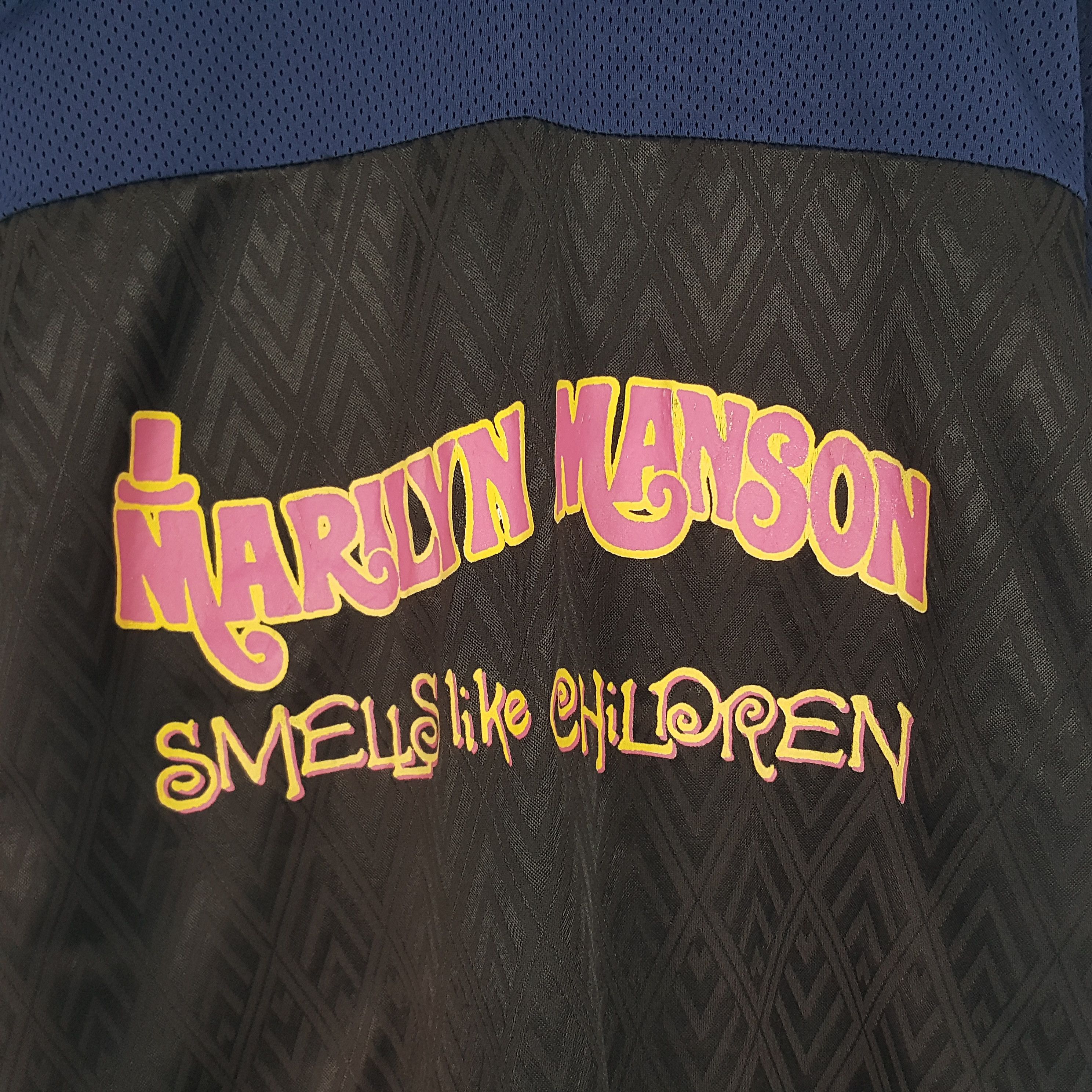 Marilyn Manson × Vintage Vintage Marilyn Manson Rugby Jersey Style Size US L / EU 52-54 / 3 - 4 Thumbnail