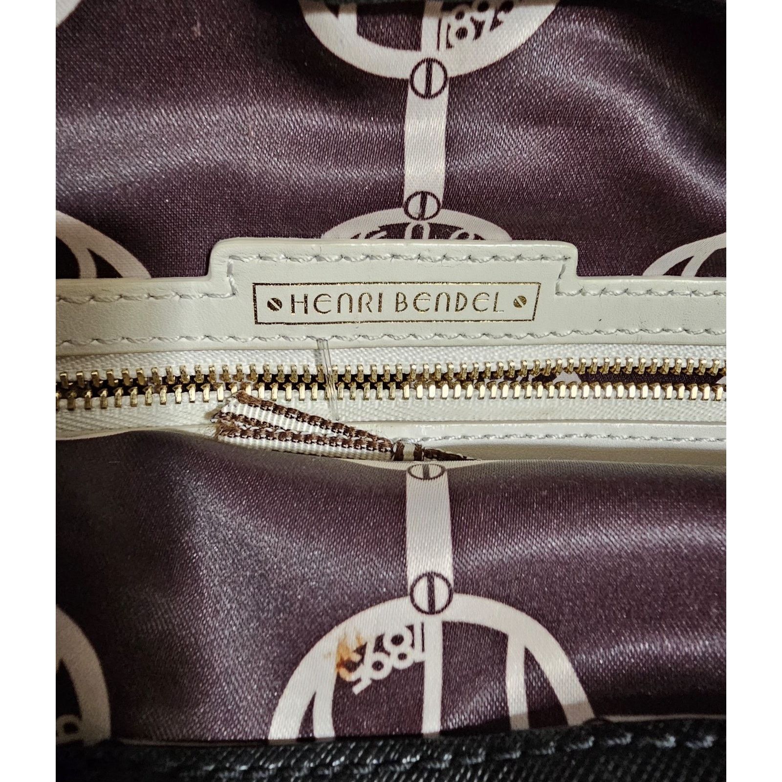 Henri Bendel Henri Bendel Signature Logo striped shoulder Handbag Size ONE SIZE - 14 Thumbnail