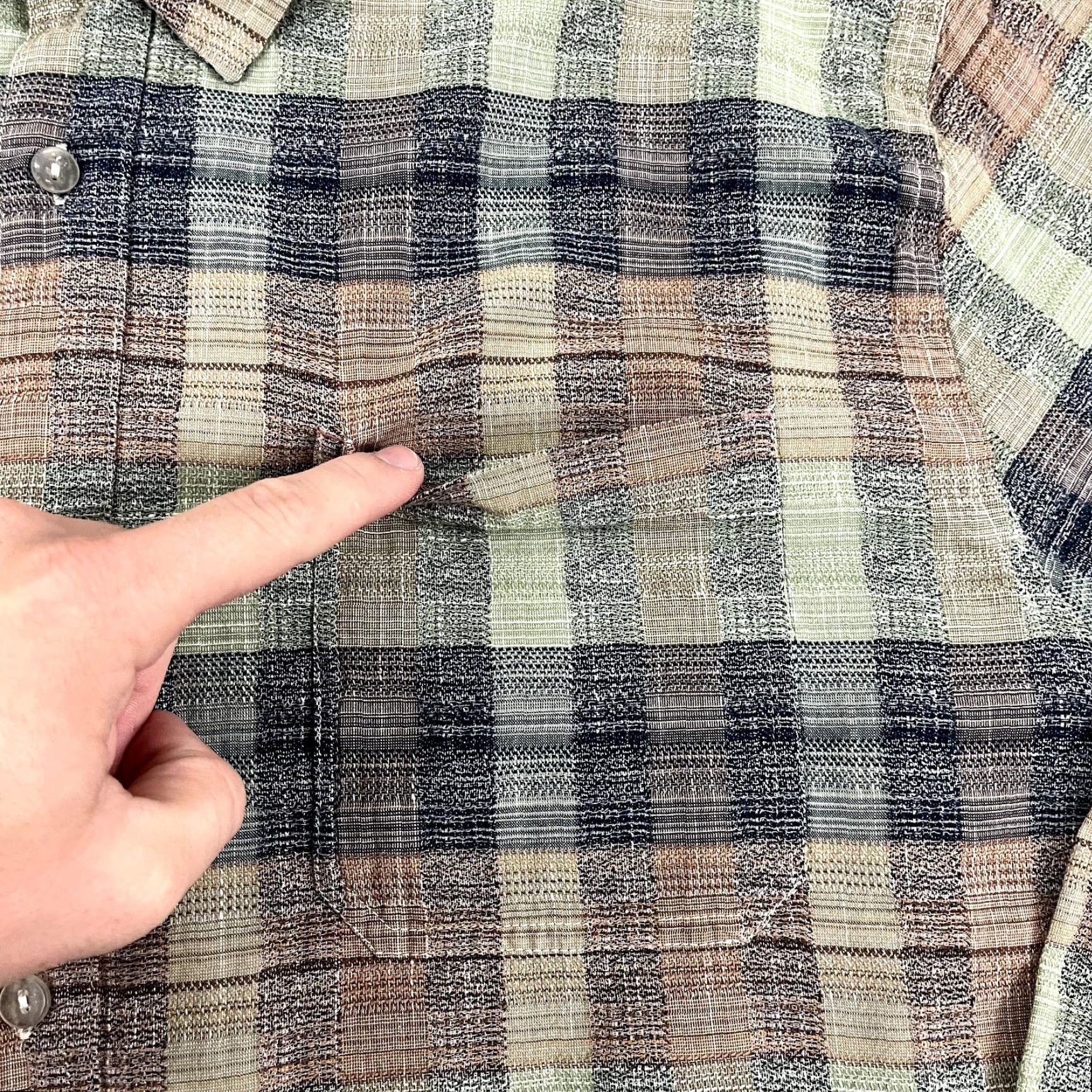 Carbon CARBON 2 COBALT Shirt Mens XL Multicolor Plaid Button-Up Long Sleeve Casual Formal Workwear Size US XL / EU 56 / 4 - 3 Thumbnail