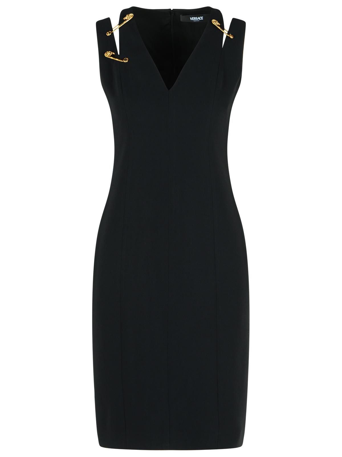 Versace VERSACE Black Viscose Blend Dress Size M / US 6-8 / IT 42-44 - 1 Thumbnail