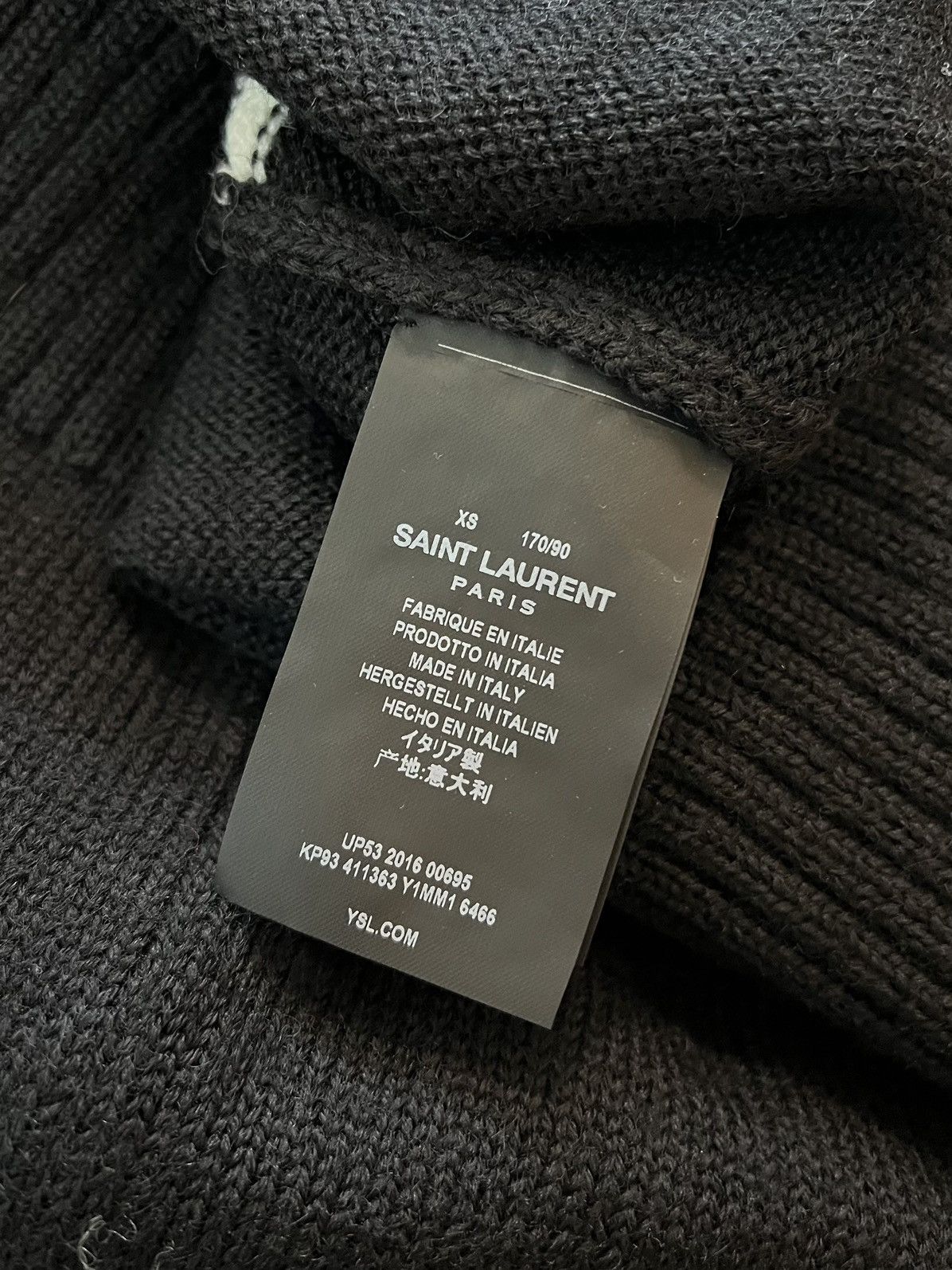 Hedi Slimane × Saint Laurent Paris 16SS T-Rex Jumper sz XS Size US XS / EU 42 / 0 - 7 Thumbnail