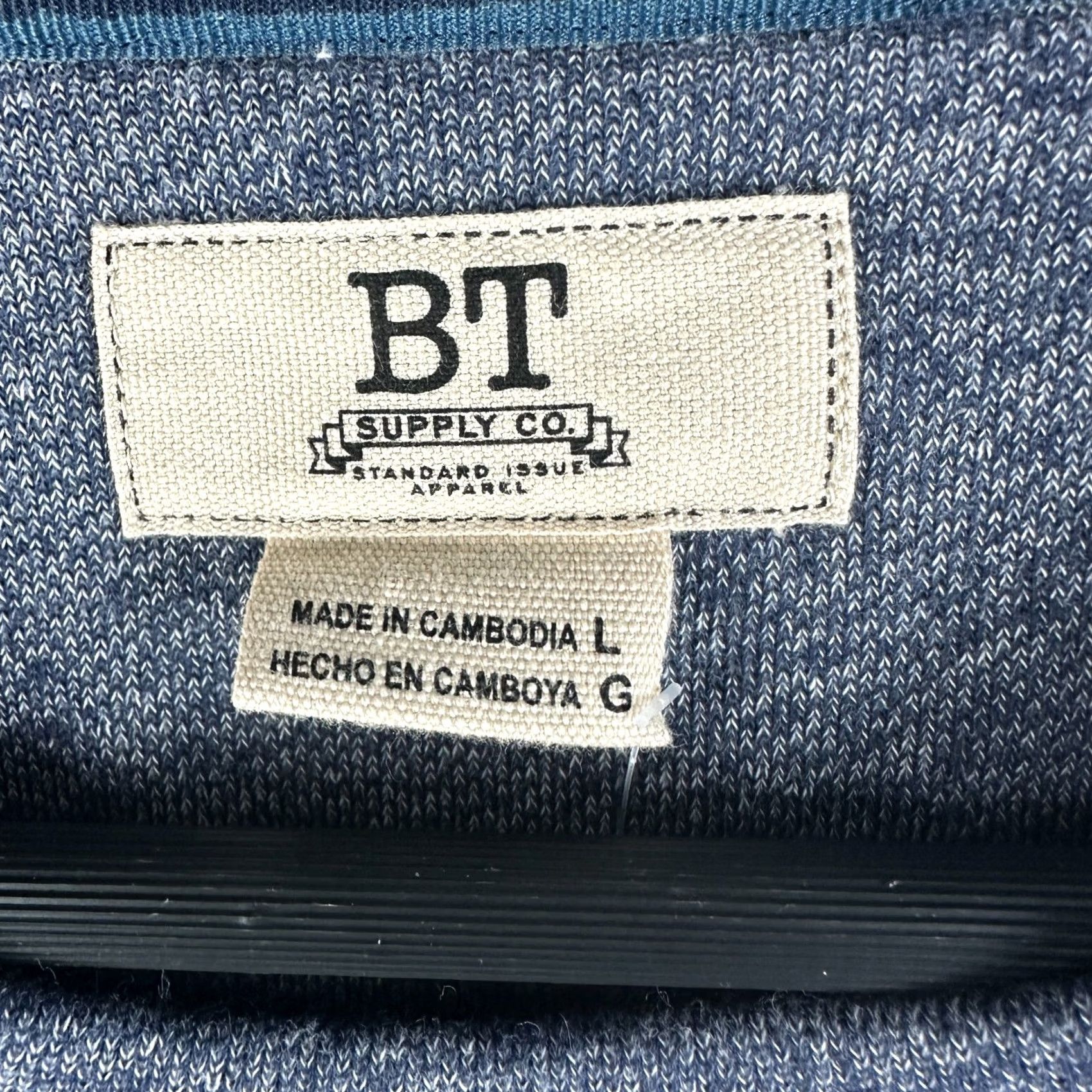 Vintage BT Supply Co Sweatshirt Mens L Blue Pullover Ribbed Cuffs NEW Vintage University Classic Modern Ribbed Hem Size US L / EU 52-54 / 3 - 6 Thumbnail