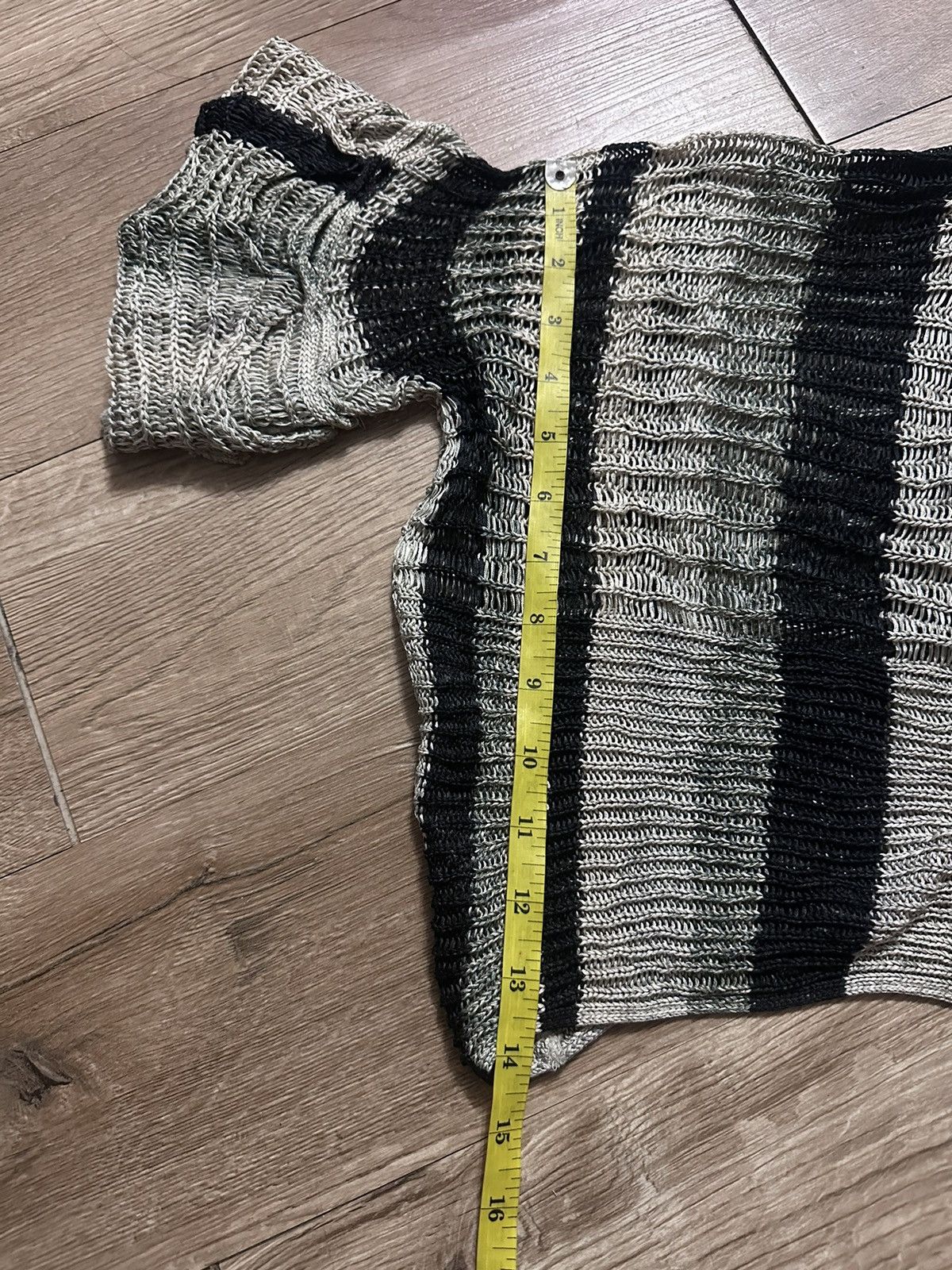 Hiroko Koshino Homme × Issey Miyake × Japanese Brand 🇯🇵 Hiroko Koshino pret a porter crochet Cropped cardigan Size US L / EU 52-54 / 3 - 8 Thumbnail