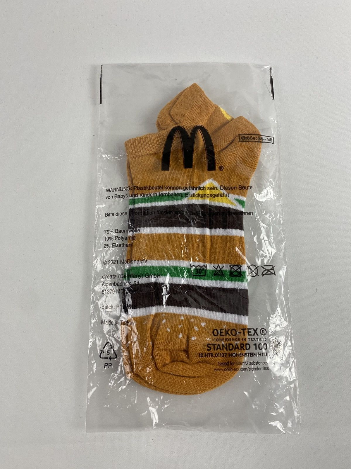 Other Mc Donalds Socks Big Mac size 36-39 New Limitiert Size 36 - 1 Thumbnail