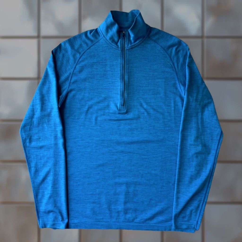 Lululemon Lululemon Metal Vent Tech 1/2 Zip Pullover Blue Workout Athleisure Utility M Size US M / EU 48-50 / 2 - 1 Thumbnail