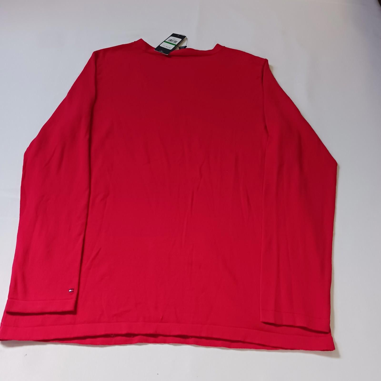 Tommy Hilfiger Tommy Hilfiger J22SD457 Women's Red & White Argyle Sweater L Size L / US 10 / IT 46 - 2 Thumbnail