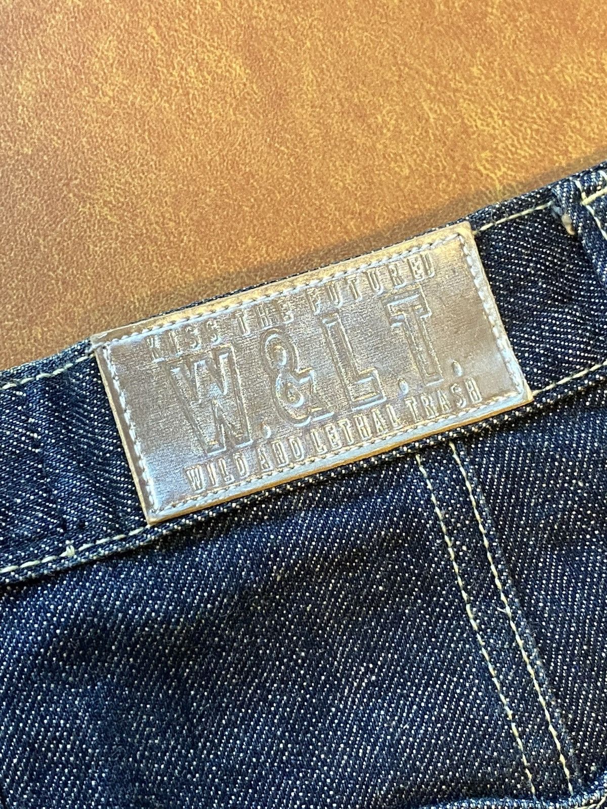 W&LT 90’s Wild and Lethal Trash Denim Skirt Size 26" / US 2 / IT 38 - 5 Thumbnail