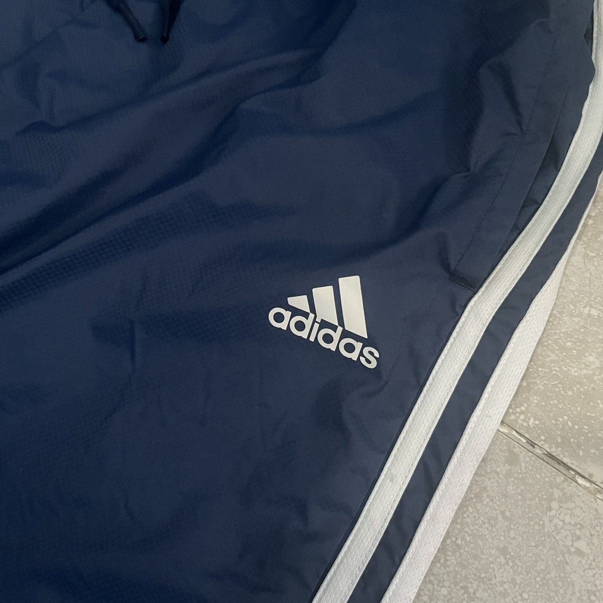 Adidas Adidas Navy Blue Track-pant Size US 29 - 2 Thumbnail