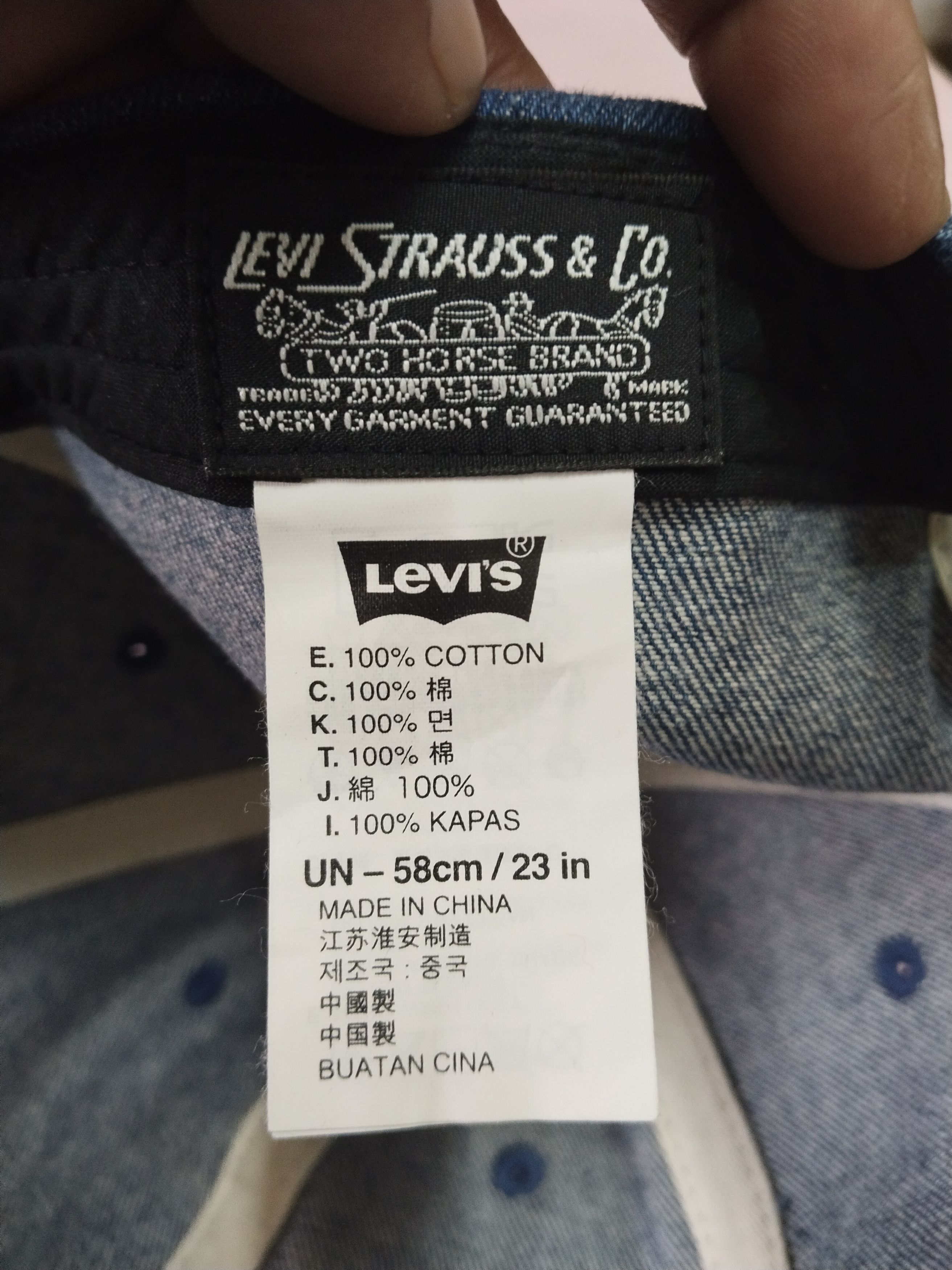 Levi's VINTAGE LEVI'S DENIM POLO SNAPBACK Size ONE SIZE - 8 Thumbnail