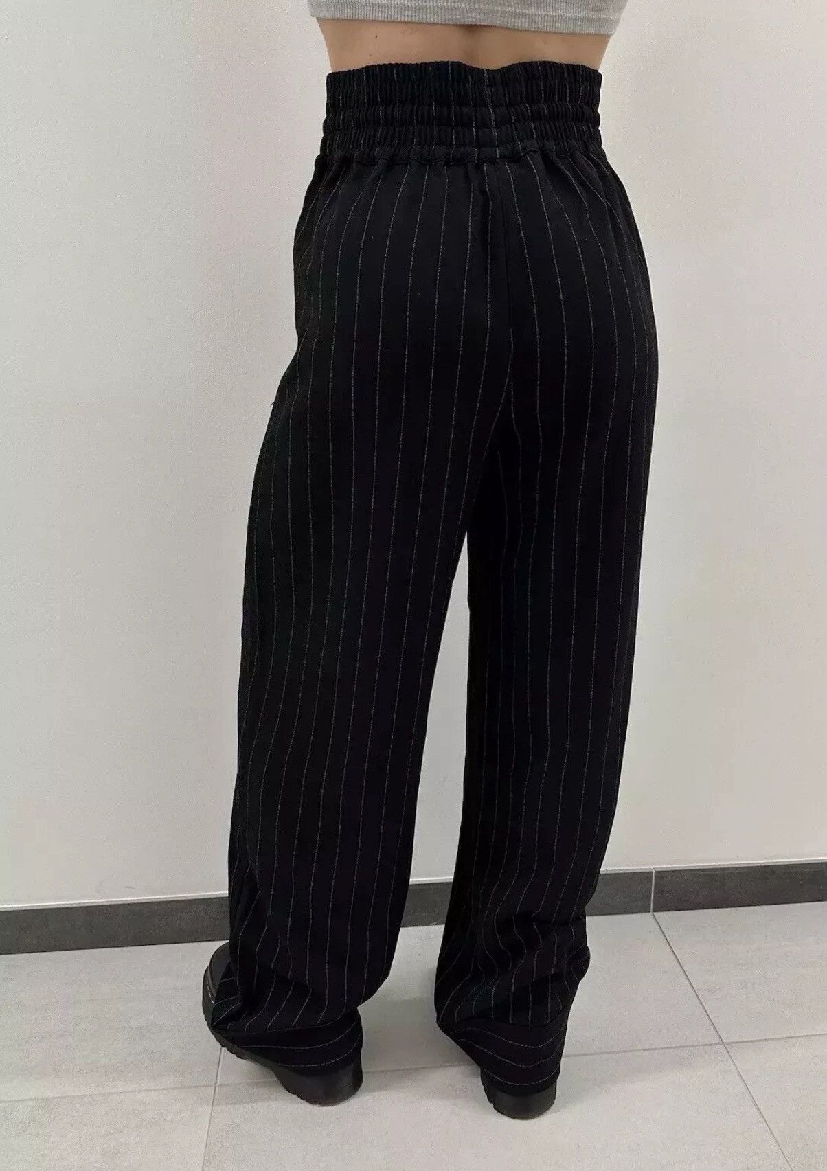Ganni Ganni Trousers Stripped Polyester Womens Pants Size 36 Size 25" / US 0 / IT 36 - 5 Thumbnail