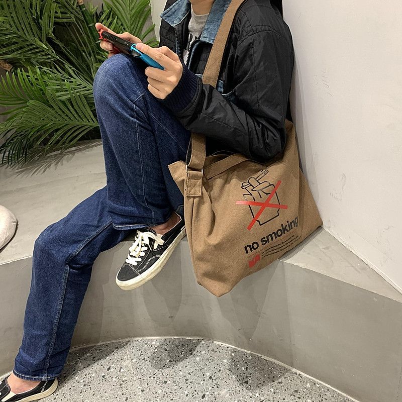 Japanese Brand Casual Canvas Crossbody Bag Size ONE SIZE - 2 Thumbnail