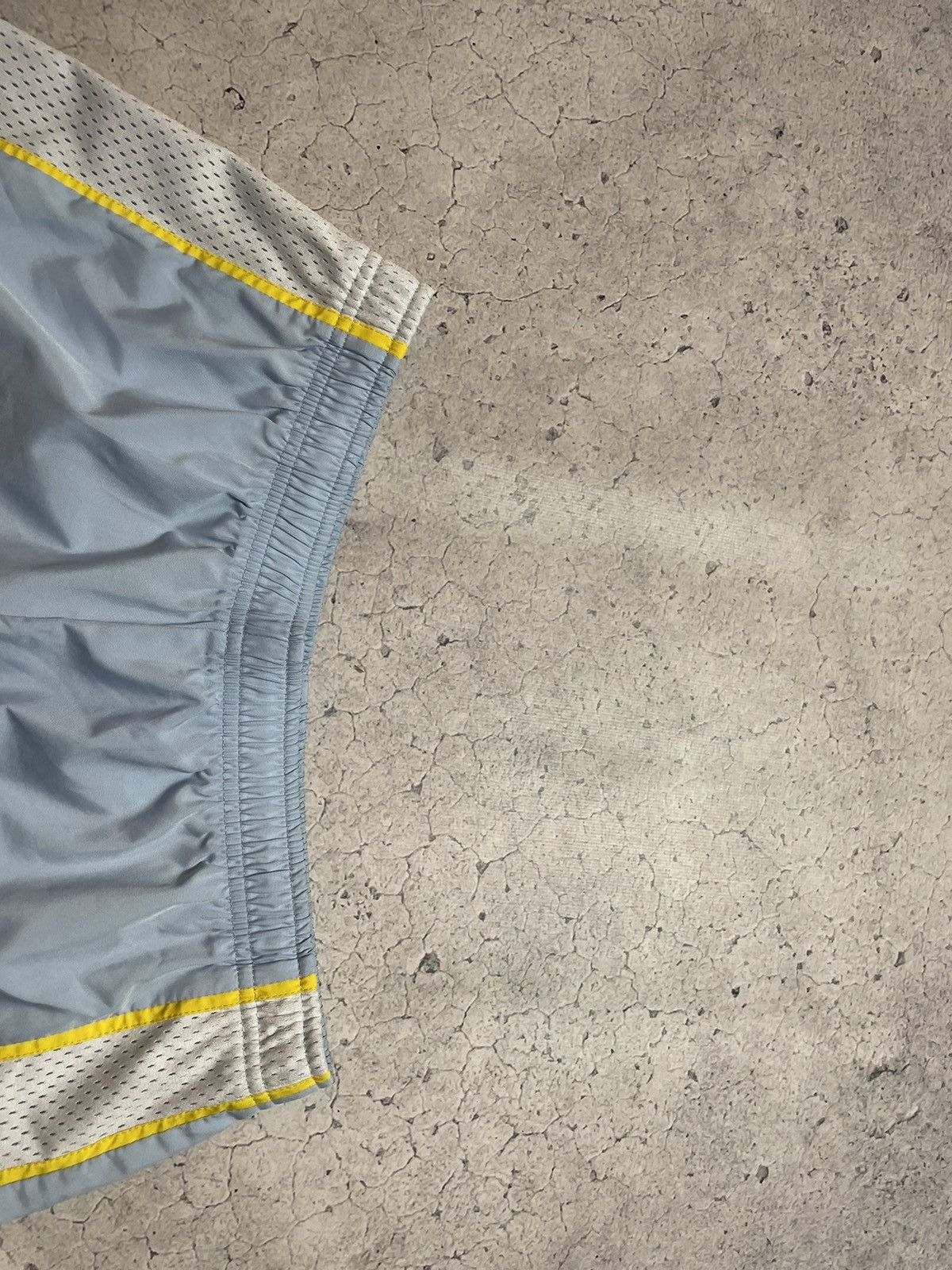 Nike × Vintage Vintage Blue Nylon Nike Drill Swoosh Shorts Size US 30 / EU 46 - 4 Thumbnail