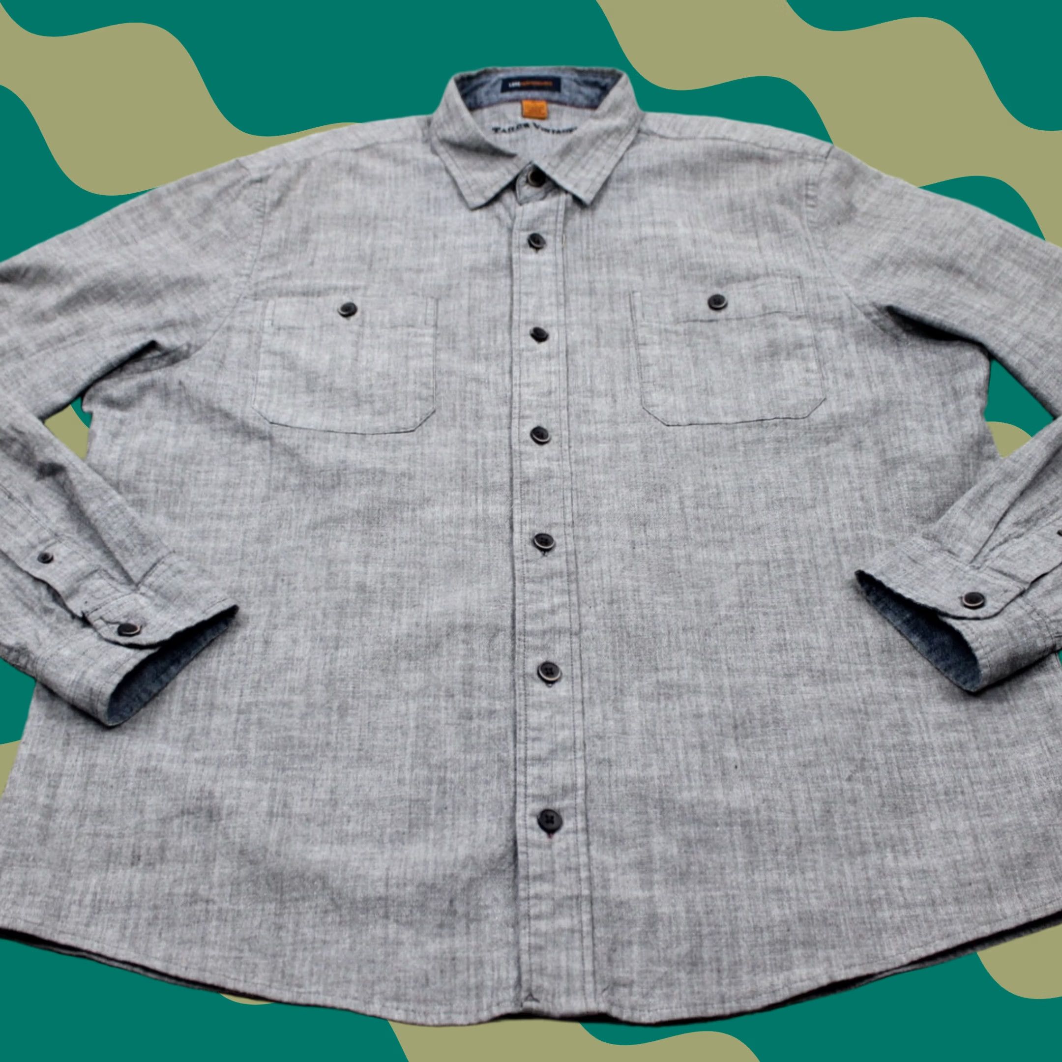 Vintage Tailor Vintage Shirt Adult XL Gray Long Sleeve Button-Up Shirt Size US XL / EU 56 / 4 - 1 Thumbnail