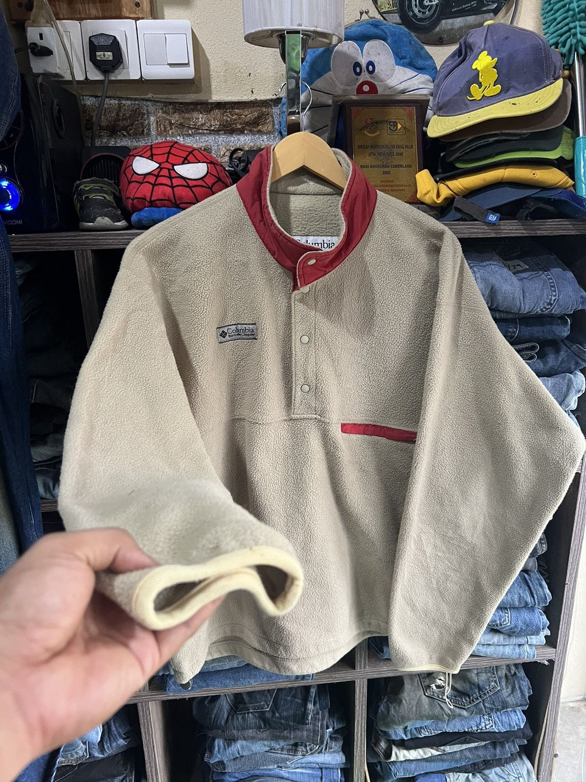 Columbia 🔥Vintage Columbia Half Button Fleece Jacket Size US L / EU 52-54 / 3 - 9 Thumbnail