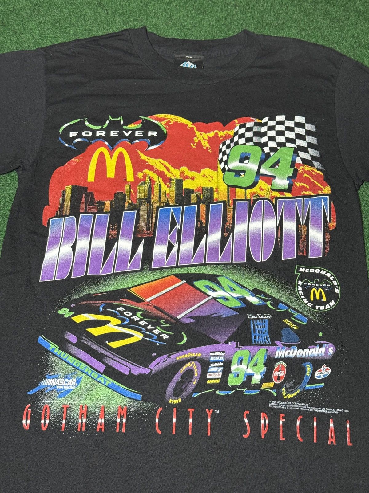 Vintage Vtg 90s Batman Forever Bill Elliot Mcdonalds Movie T Shirt Size US M / EU 48-50 / 2 - 2 Thumbnail