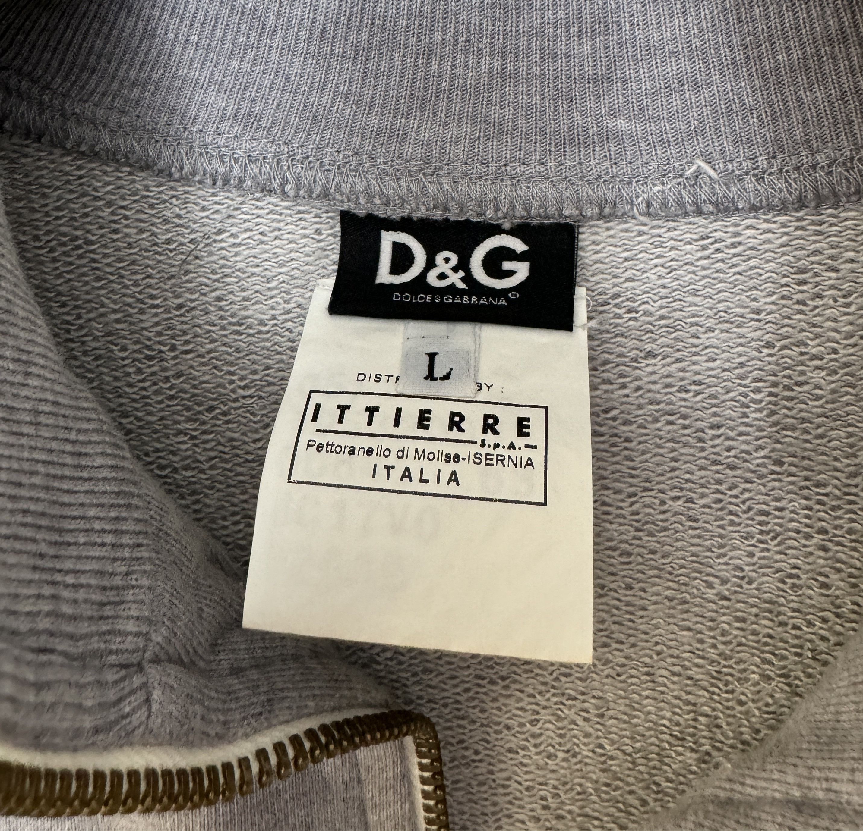 Dolce & Gabbana Dolce & Gabbana D&G Cotton Sweater 1/2 Zip Pullover Size L Size US L / EU 52-54 / 3 - 5 Thumbnail