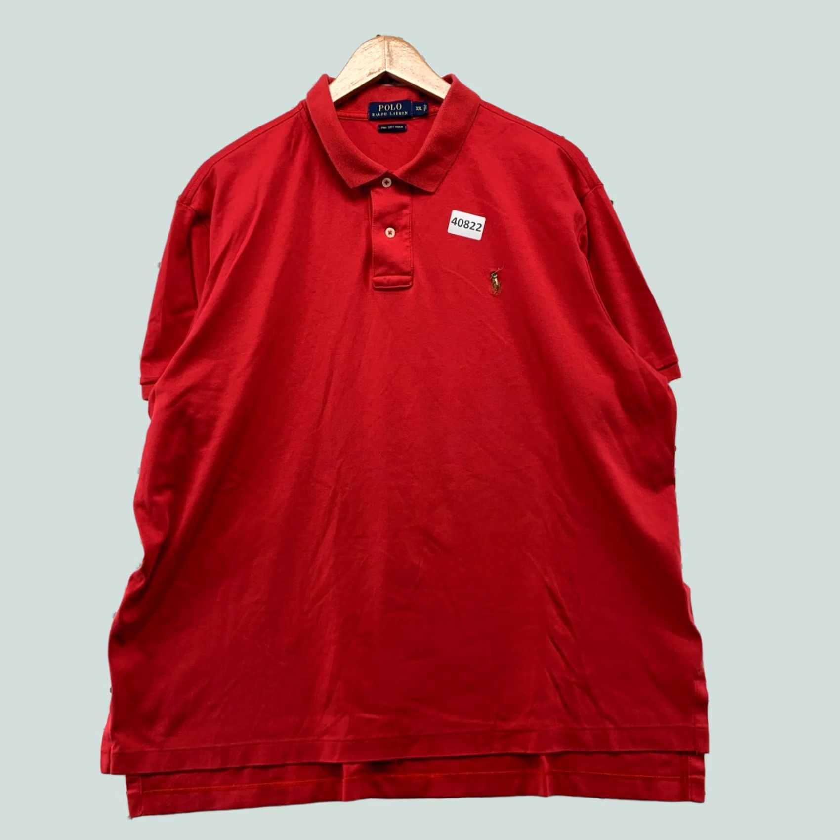 Polo Ralph Lauren Polo Ralph Lauren Collared Shirt Mens 2XL Red Pima Soft Cotton Preppy 25x28.5 Size US XXL / EU 58 / 5 - 1 Thumbnail