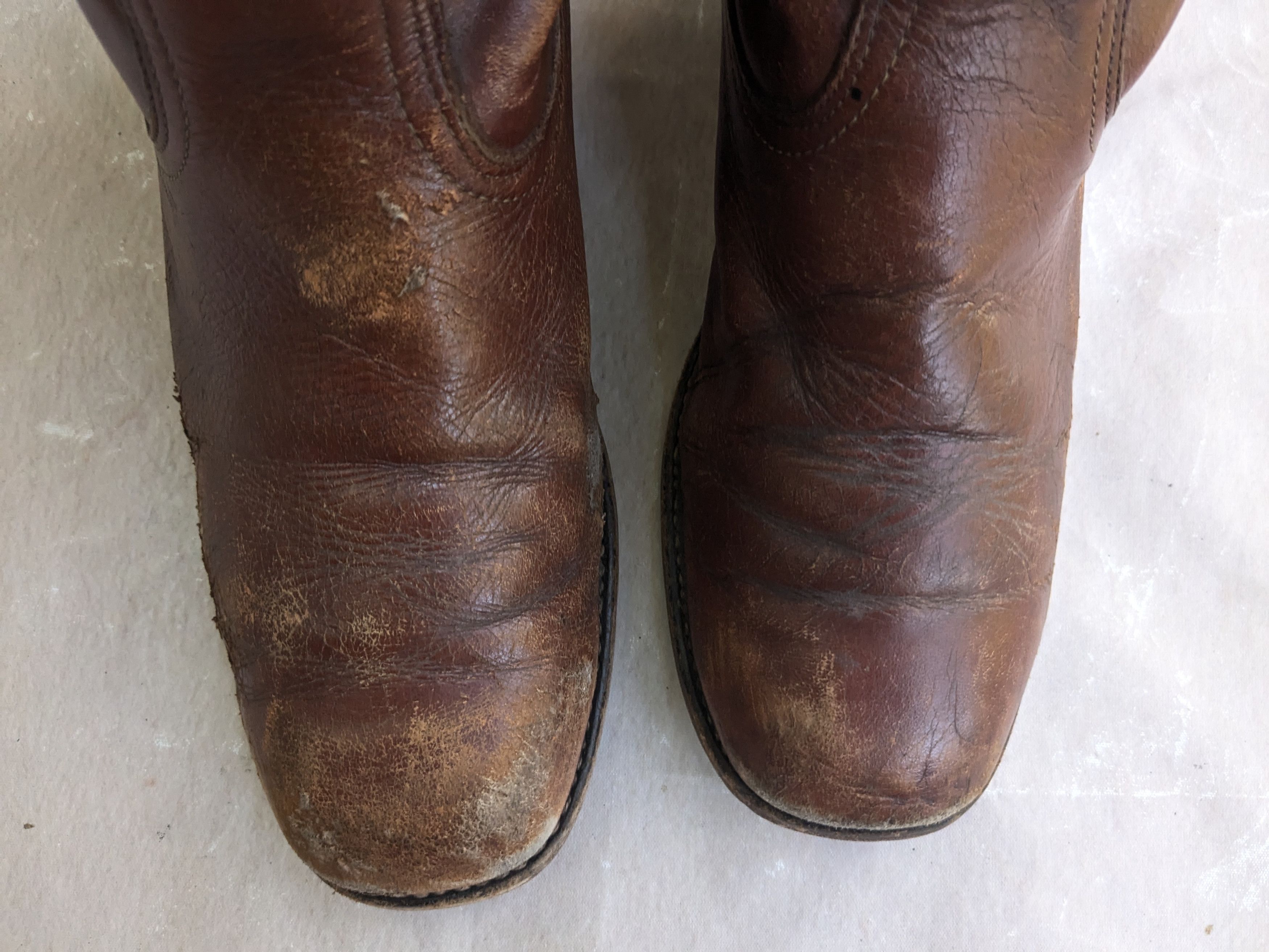 Frye Frye Campus Boots Brown Leather 9.5 M Motorcycle Biker Size US 9.5 / EU 42-43 - 5 Thumbnail