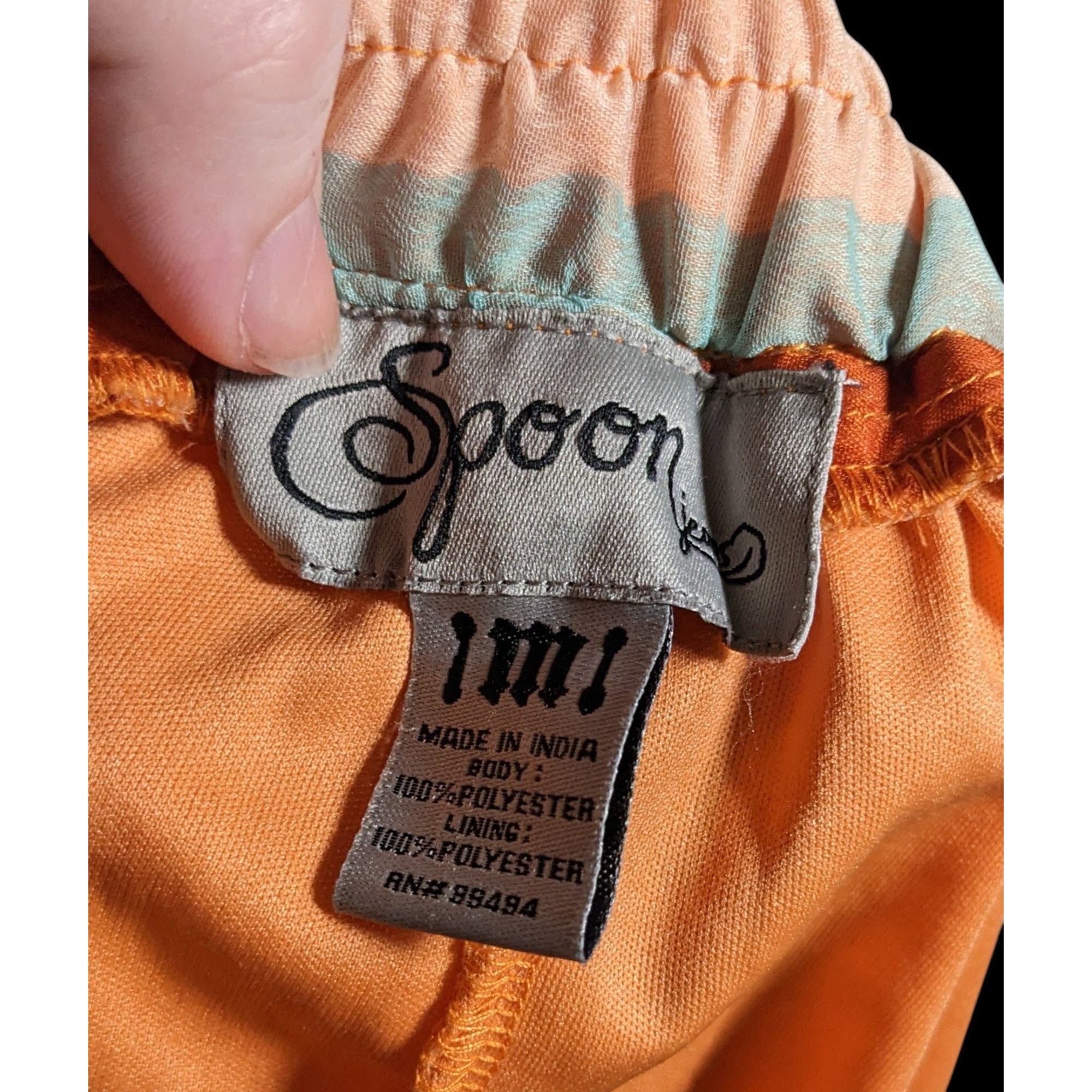 Other Vintage Spoon Jeans Striped Retro Sunset Maxi Skirt Size 31" - 5 Thumbnail