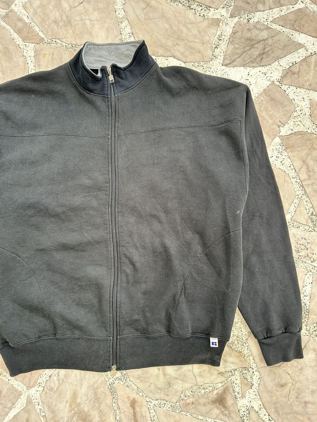 Russell Athletic Y2k Russell vintage black plain jacket Size US L / EU 52-54 / 3 - 5 Thumbnail