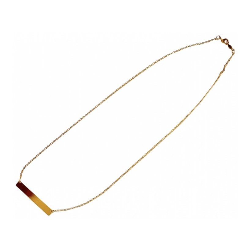 Nordstrom Gold Bar Plate Charm Pendant Necklace Jewelry, Women's