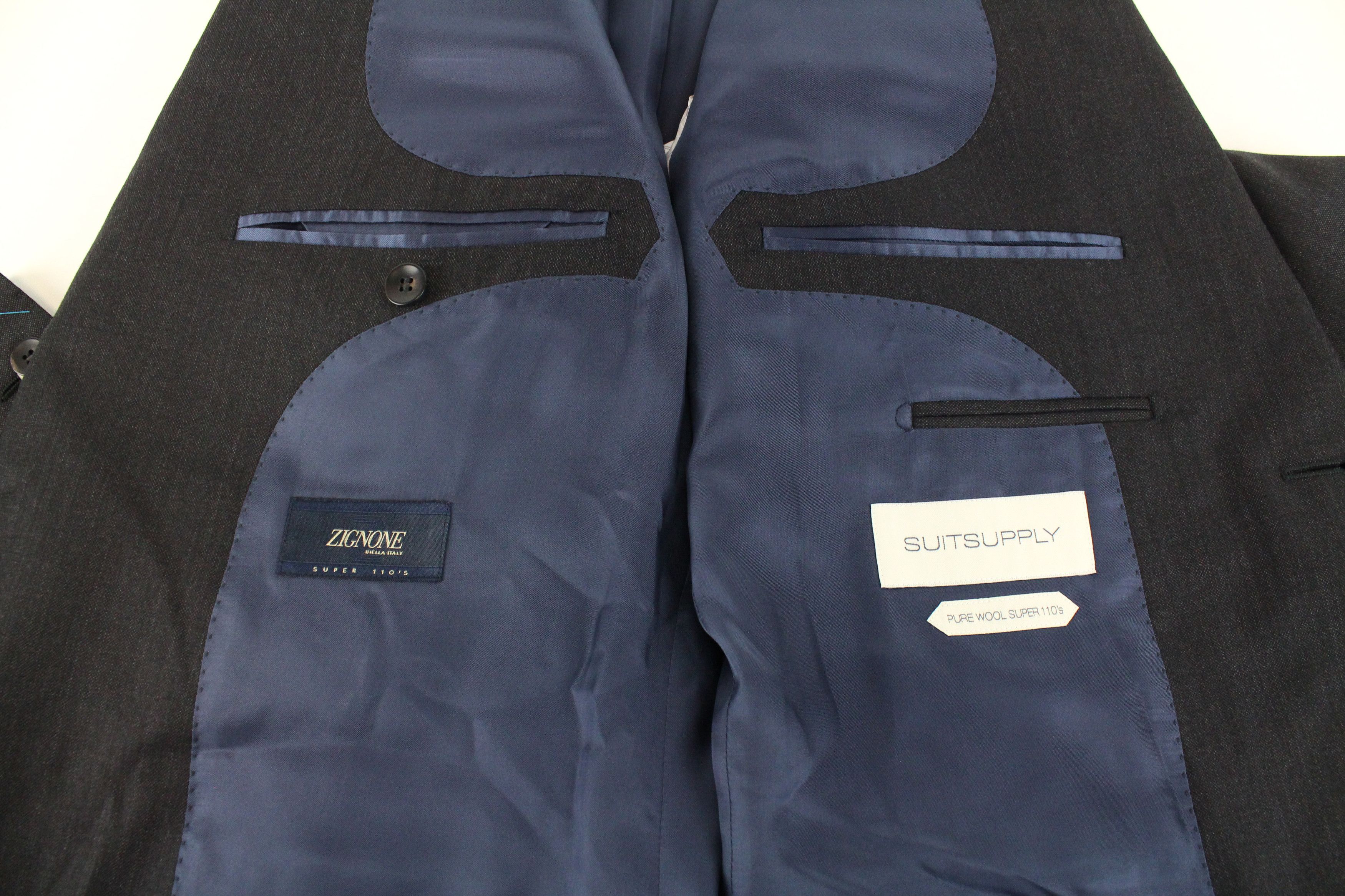 Suitsupply NAPOLI UK42L Wool Super 110's Grey Blazer 56986 Size 42L - 5 Thumbnail