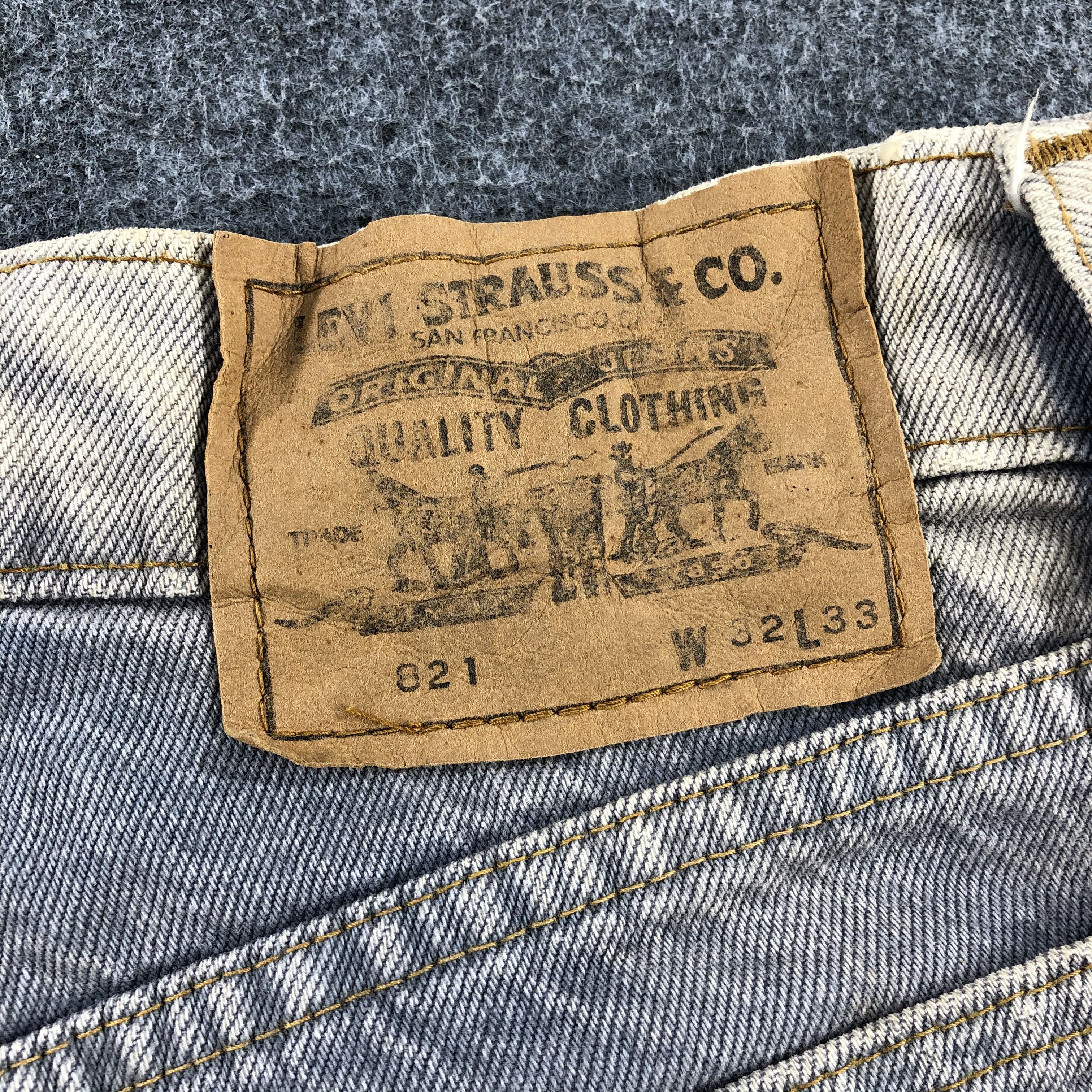 Levi's × Vintage Vintage 90s Light Wash Levis 821 Jeans-JM2083 Size US 32 / EU 48 - 6 Thumbnail