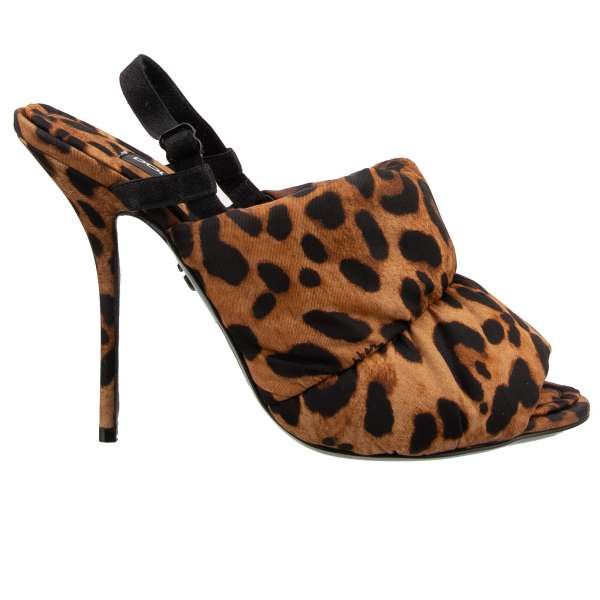 Dolce & Gabbana o1y0925 Ankle Strap Sandals in Brown/Black Size US 5.5 / IT 35.5 - 1 Thumbnail