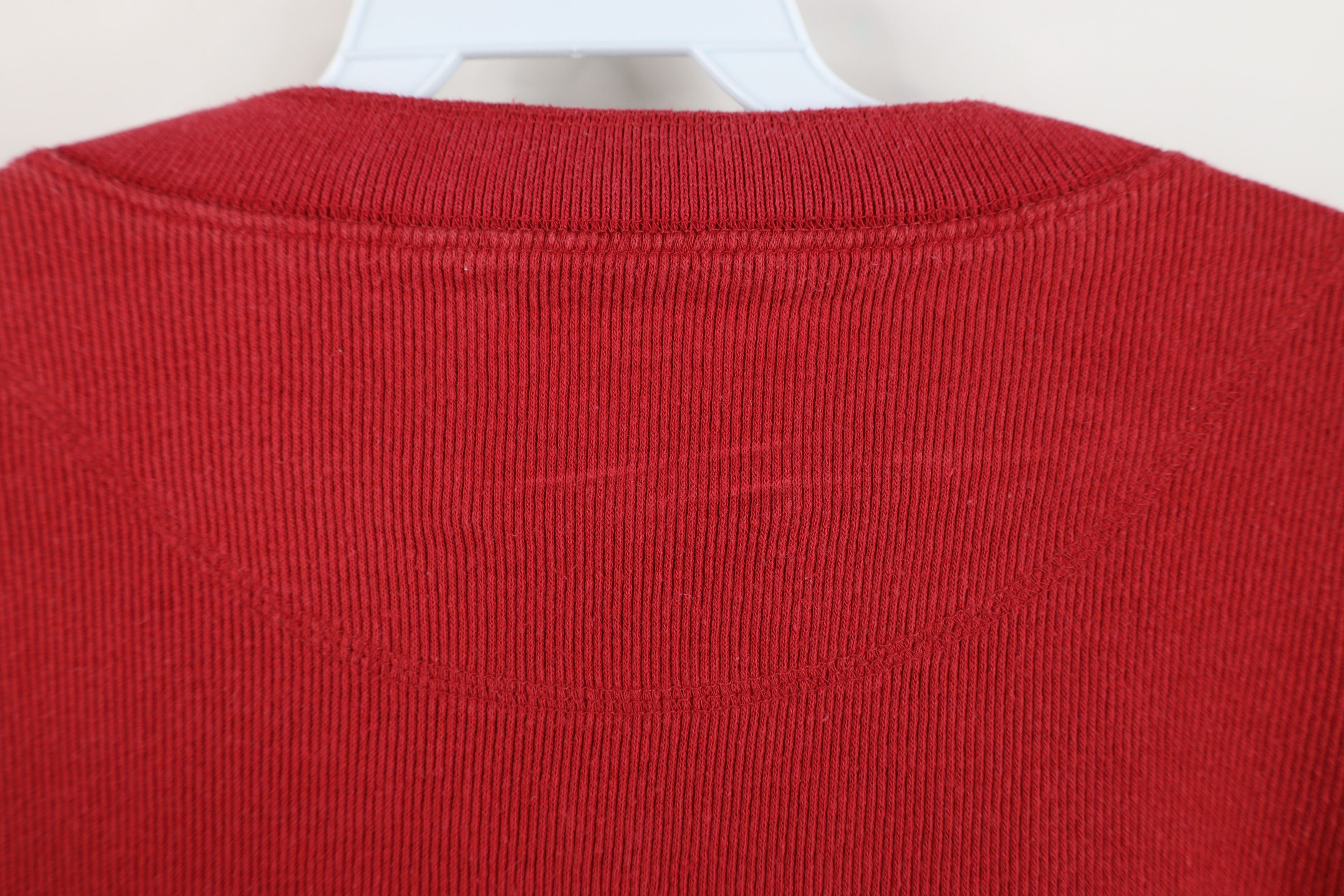 Levi's Vintage 90s Levis Ribbed Knit Long Sleeve Henley T-Shirt Red Size US XL / EU 56 / 4 - 11 Thumbnail