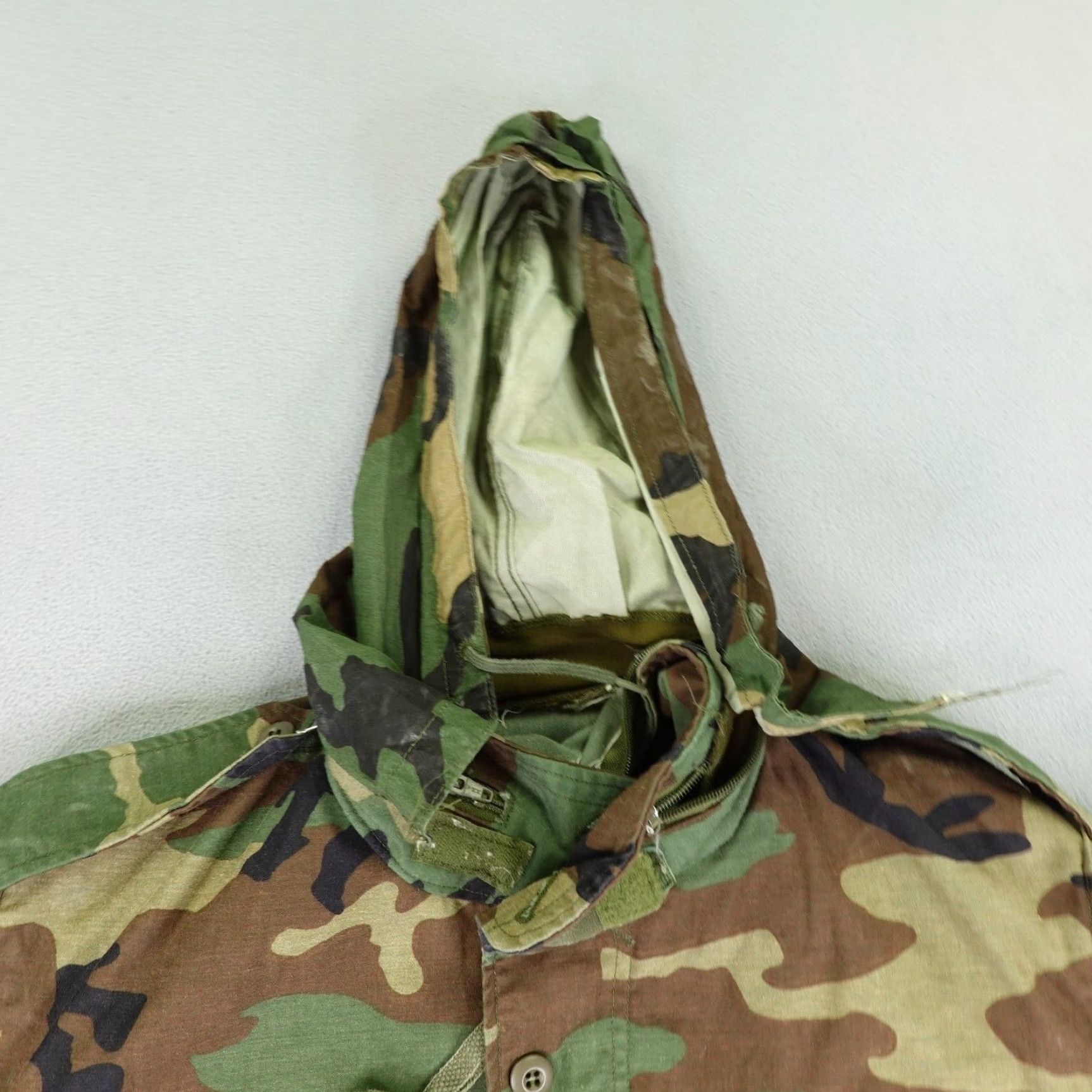 Vintage VINTAGE US Army Jacket Mens Medium Camouflage Coat 80s Military Outdoor Canvas Brown 80s Mens M Jacket Size US M / EU 48-50 / 2 - 2 Thumbnail