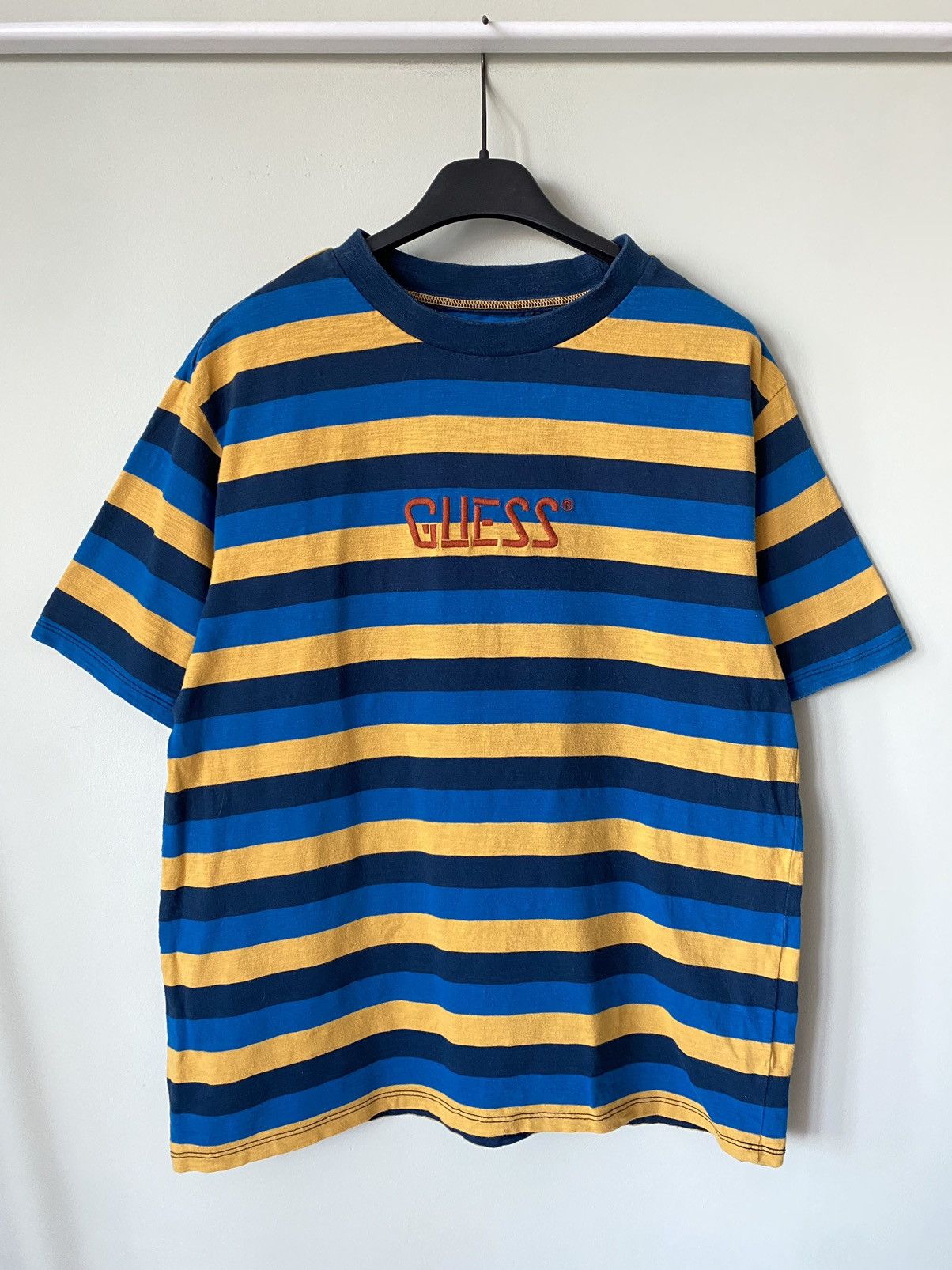 A$AP Rocky × Guess Guess x asap rocky oversized stripe logo t shirt Size US XS / EU 42 / 0 - 1 Thumbnail