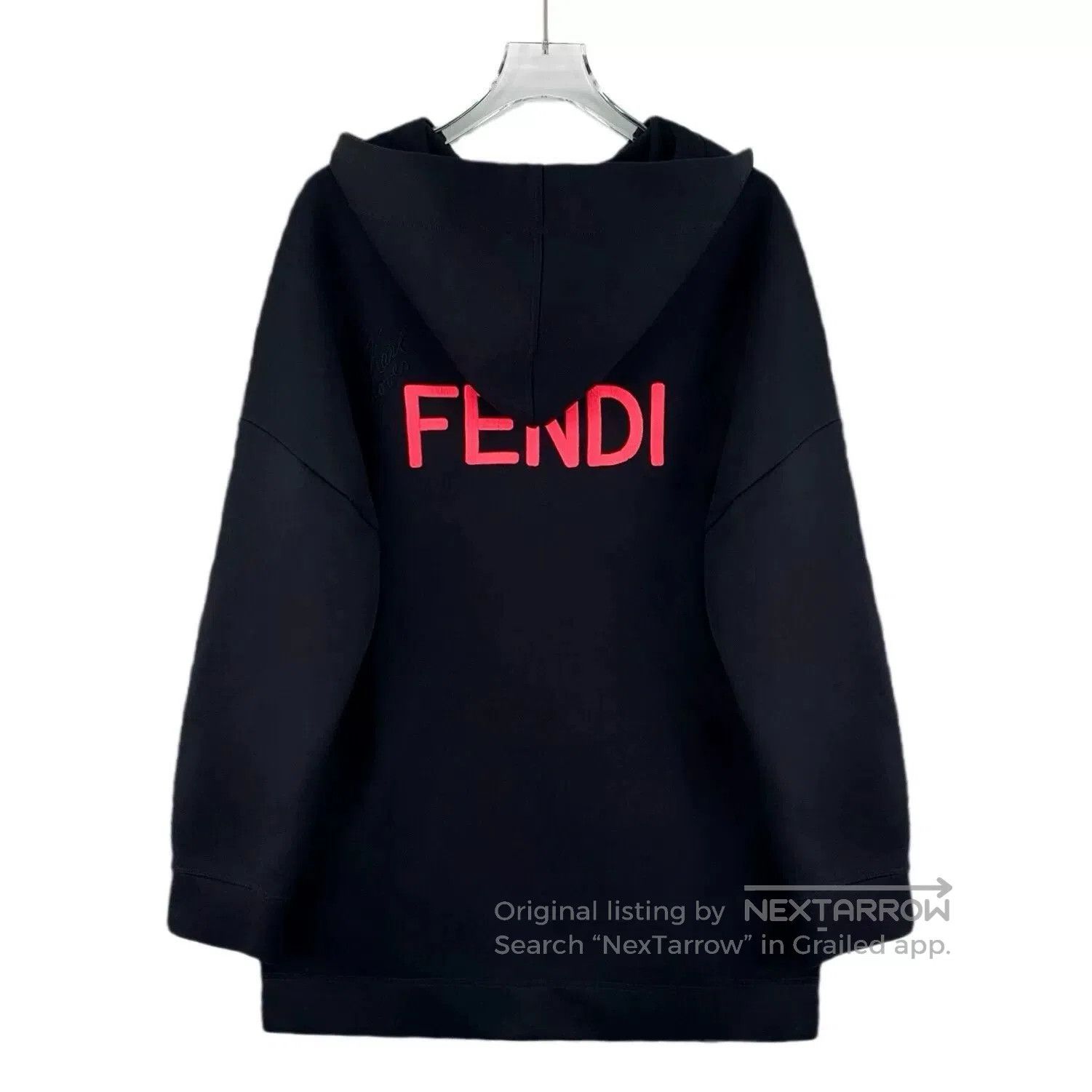 Fendi fendi black embroidered hooded sweatshirt. Size US S / EU 44-46 / 1 - 2 Thumbnail