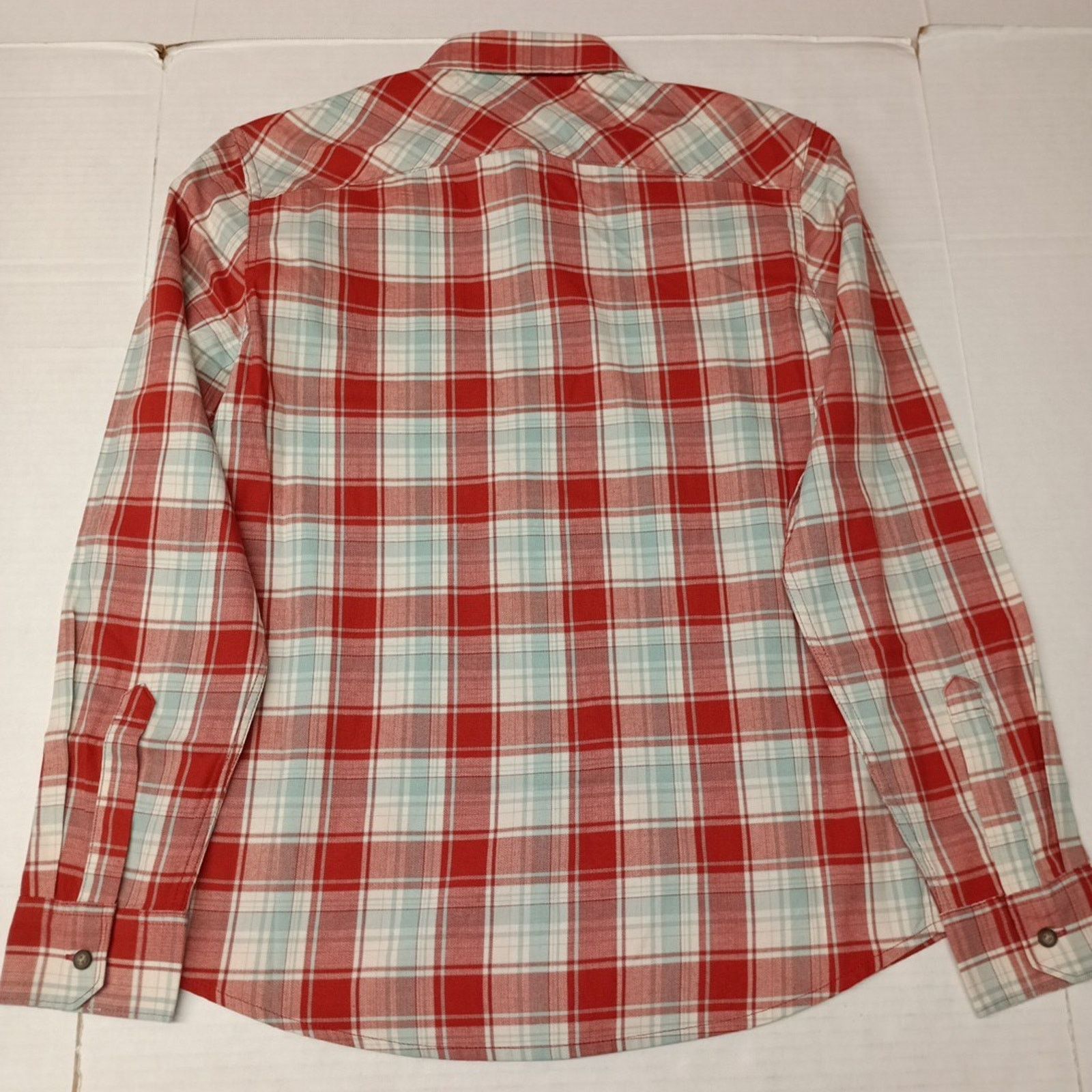 Wrangler Wrangler Cowboy Wash Shirt Men's Size S Red Sky Blue Plaid Size US S / EU 44-46 / 1 - 8 Thumbnail