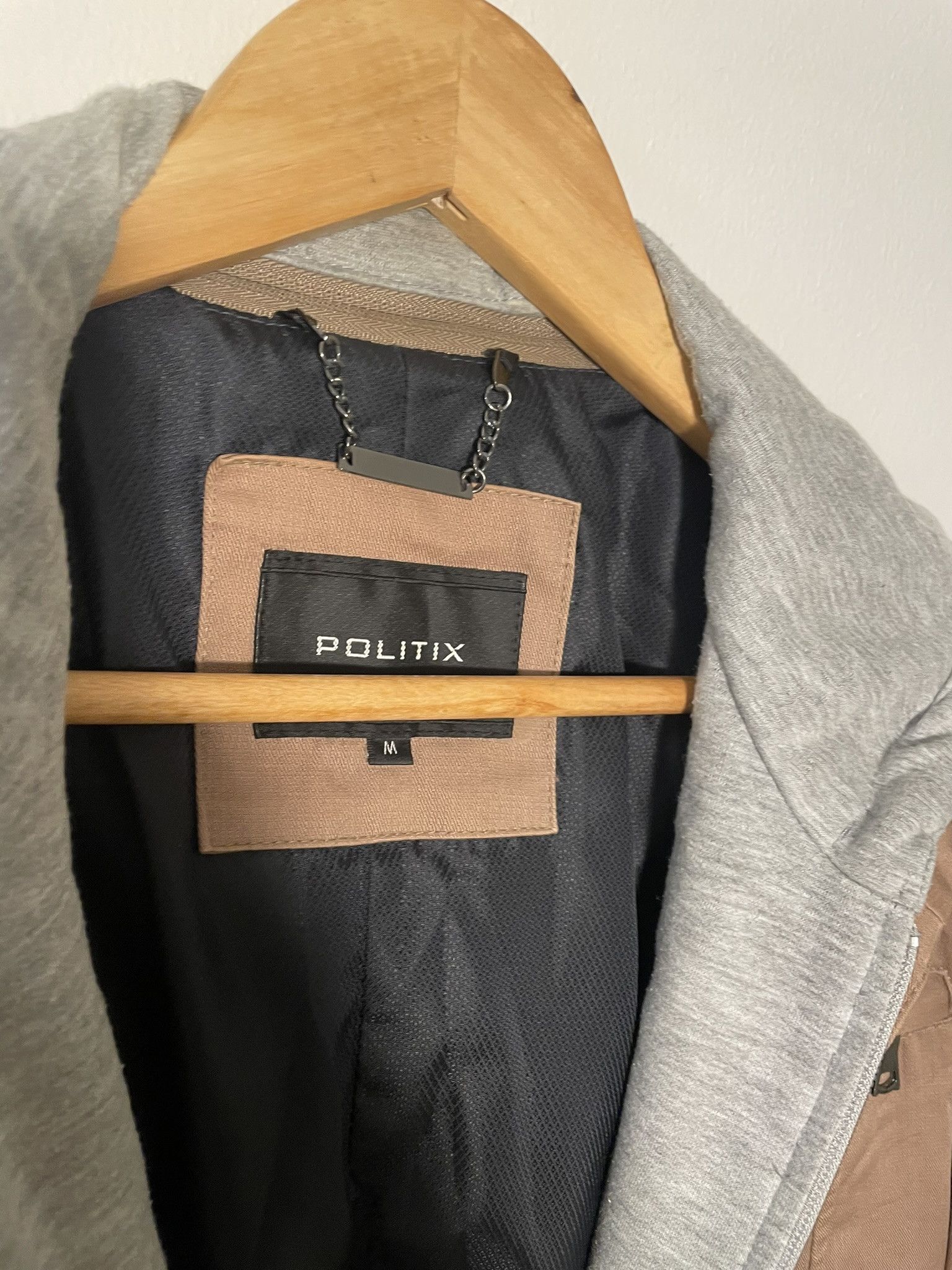 Other Politix jacket, beige with removable hoodie Size US M / EU 48-50 / 2 - 6 Thumbnail