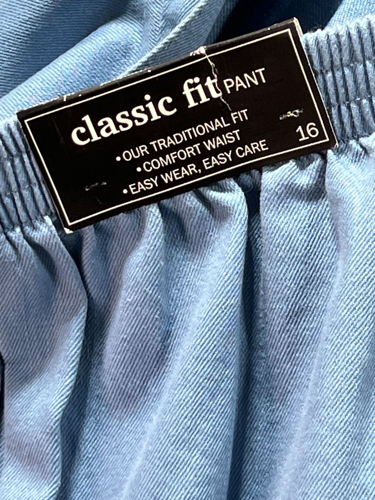 Other Alfred Dunner Women's Pull-On Elastic Waist Pant - Light Blu Size 38" / US 16 / IT 52 - 10 Thumbnail
