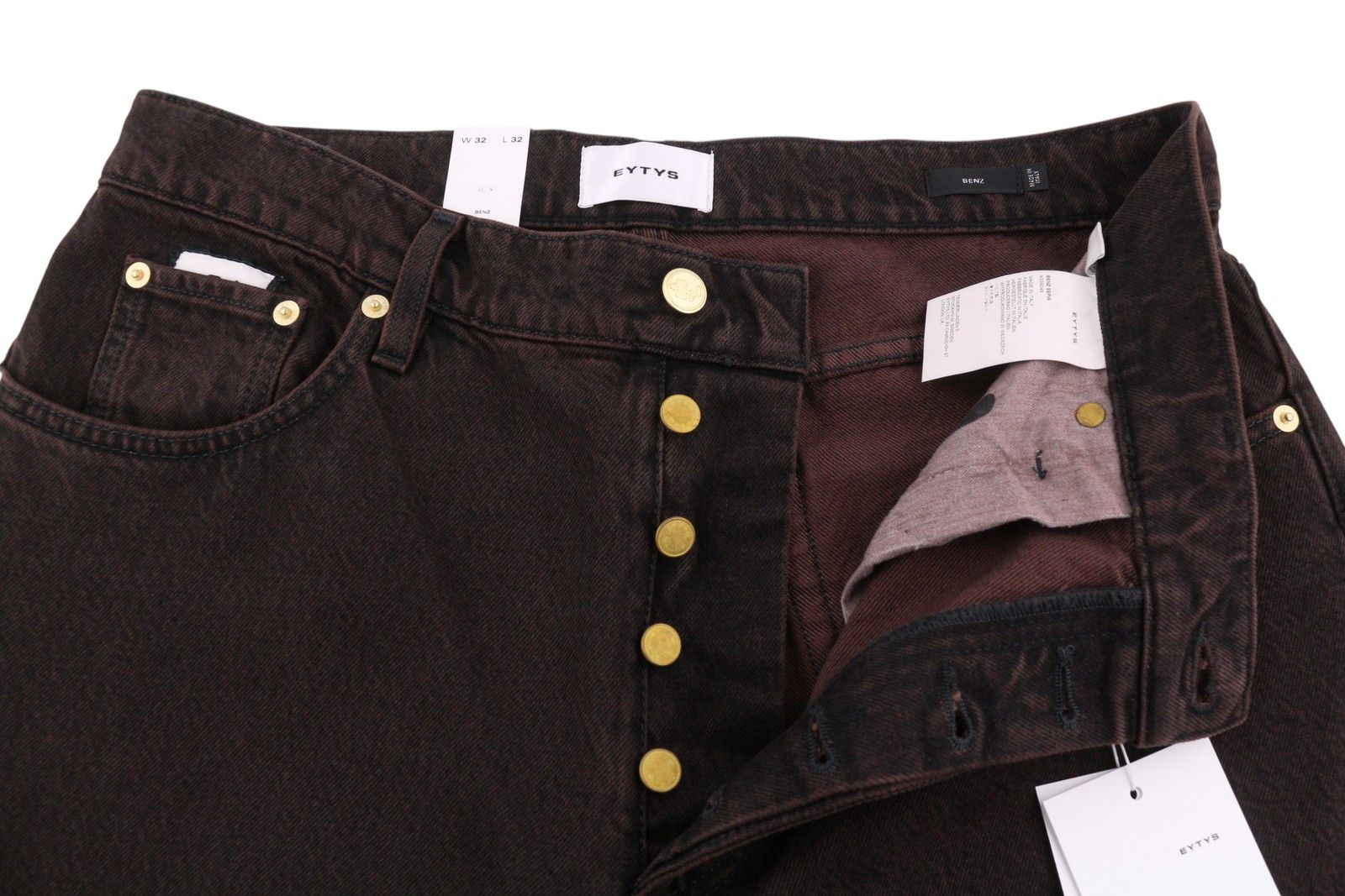 Eytys BENZ SEPIA BAGGY FIT W32/L32 Brown Faded RRP370 88881 Size US 32 / EU 48 - 6 Thumbnail